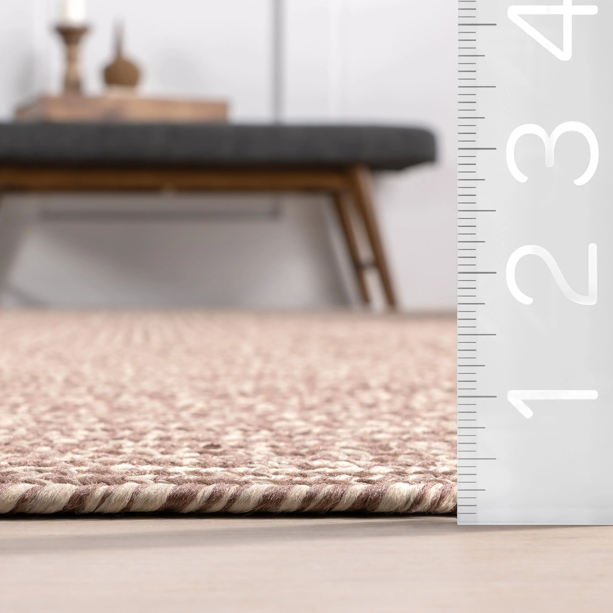 Everywhere Hand-Braided Indoor/Outdoor Rug | Brown - Image 5