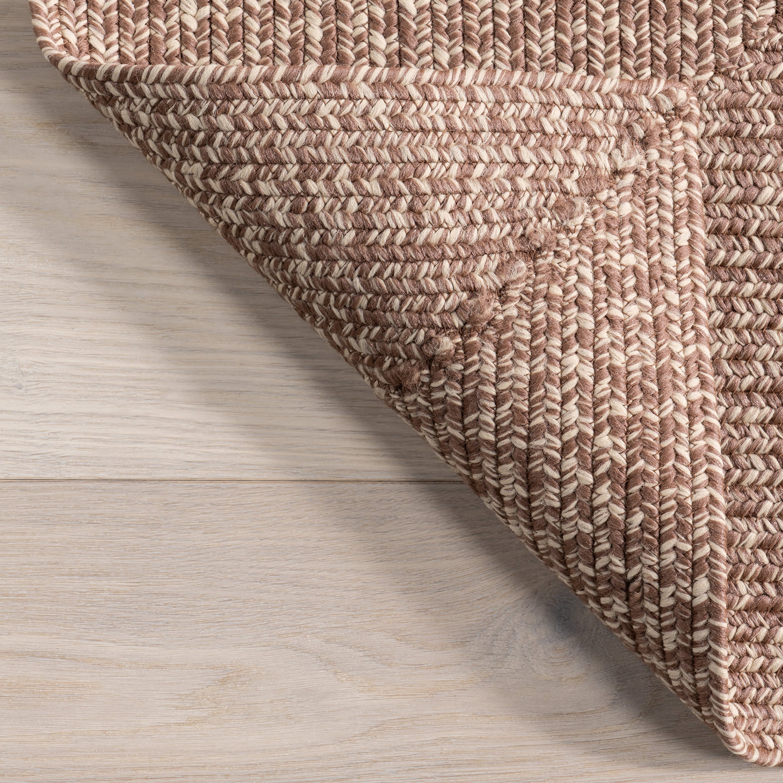 Everywhere Hand-Braided Indoor/Outdoor Rug | Brown - Image 6