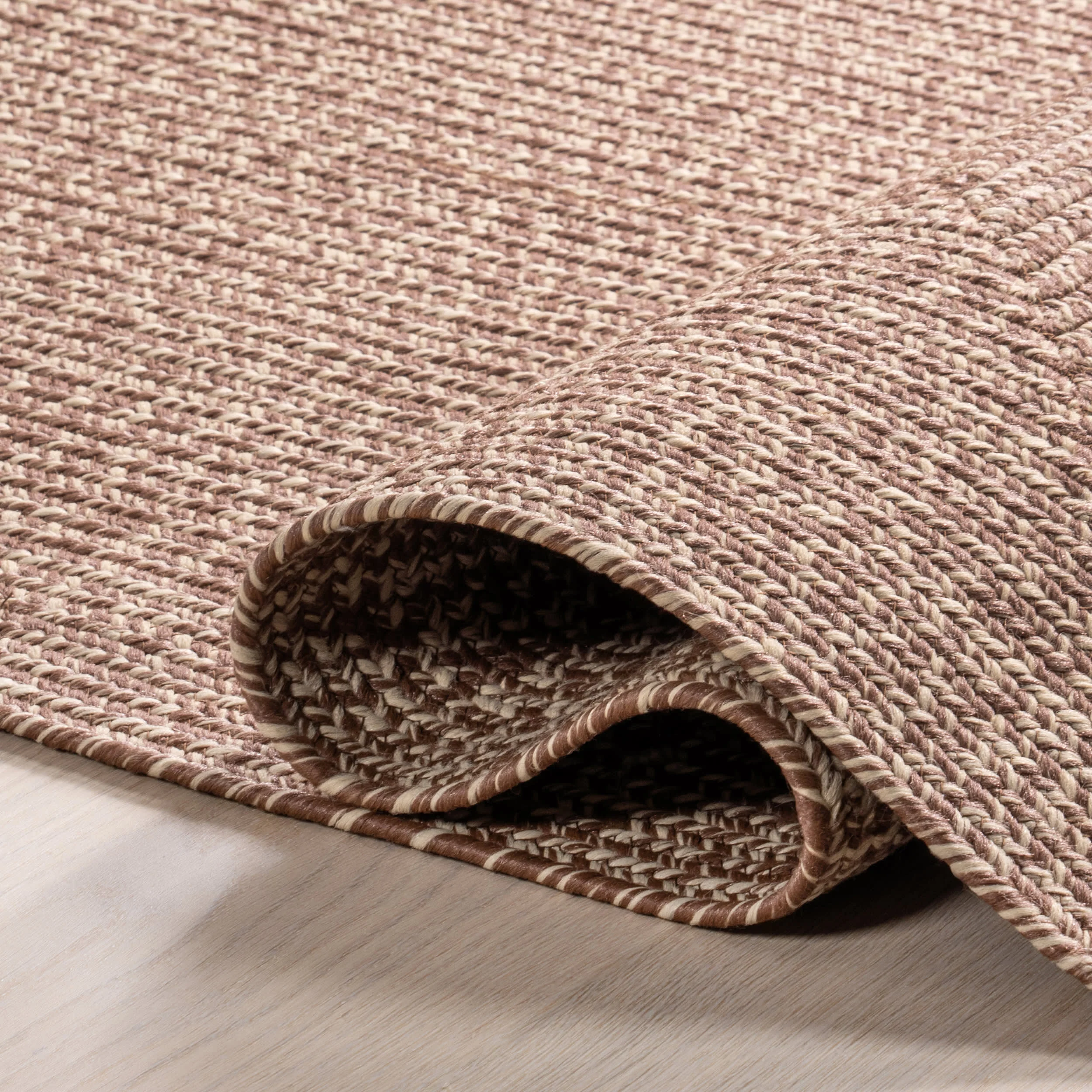 Everywhere Hand-Braided Indoor/Outdoor Rug | Brown - Image 9