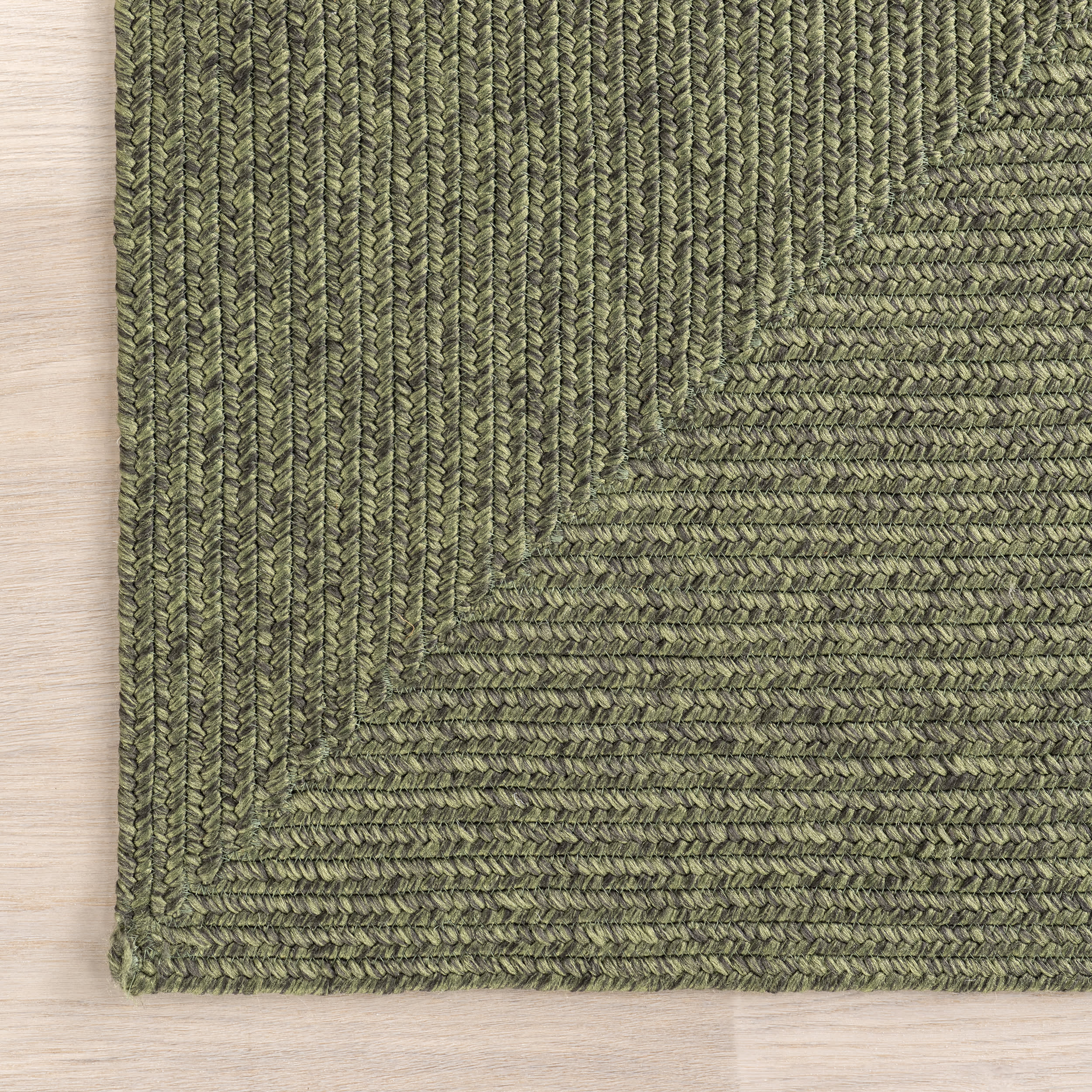 Everywhere Hand-Braided Indoor/Outdoor Rug | Green - Image 4