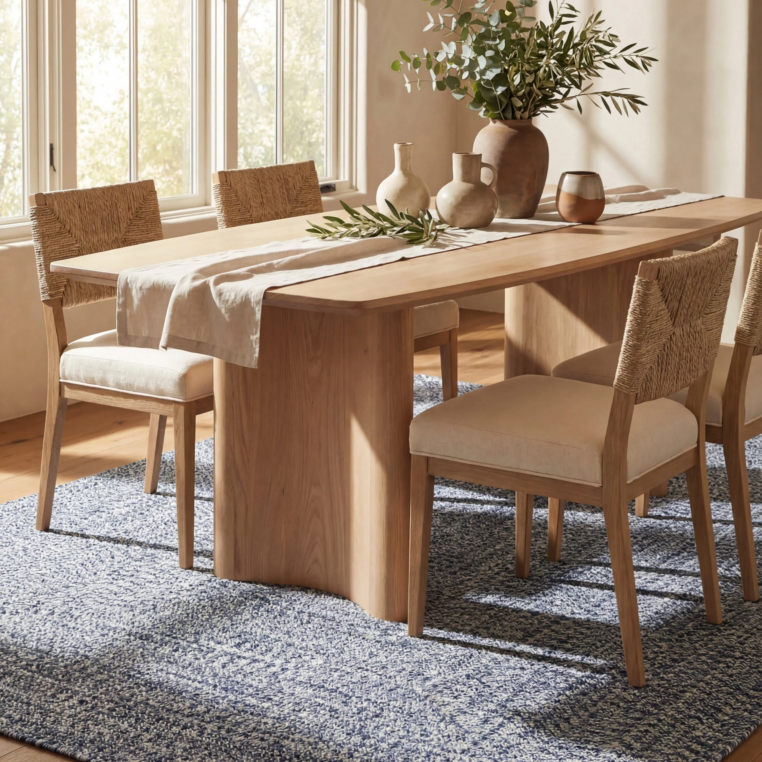 Everywhere Hand-Braided Indoor/Outdoor Rug | Navy - Image 6