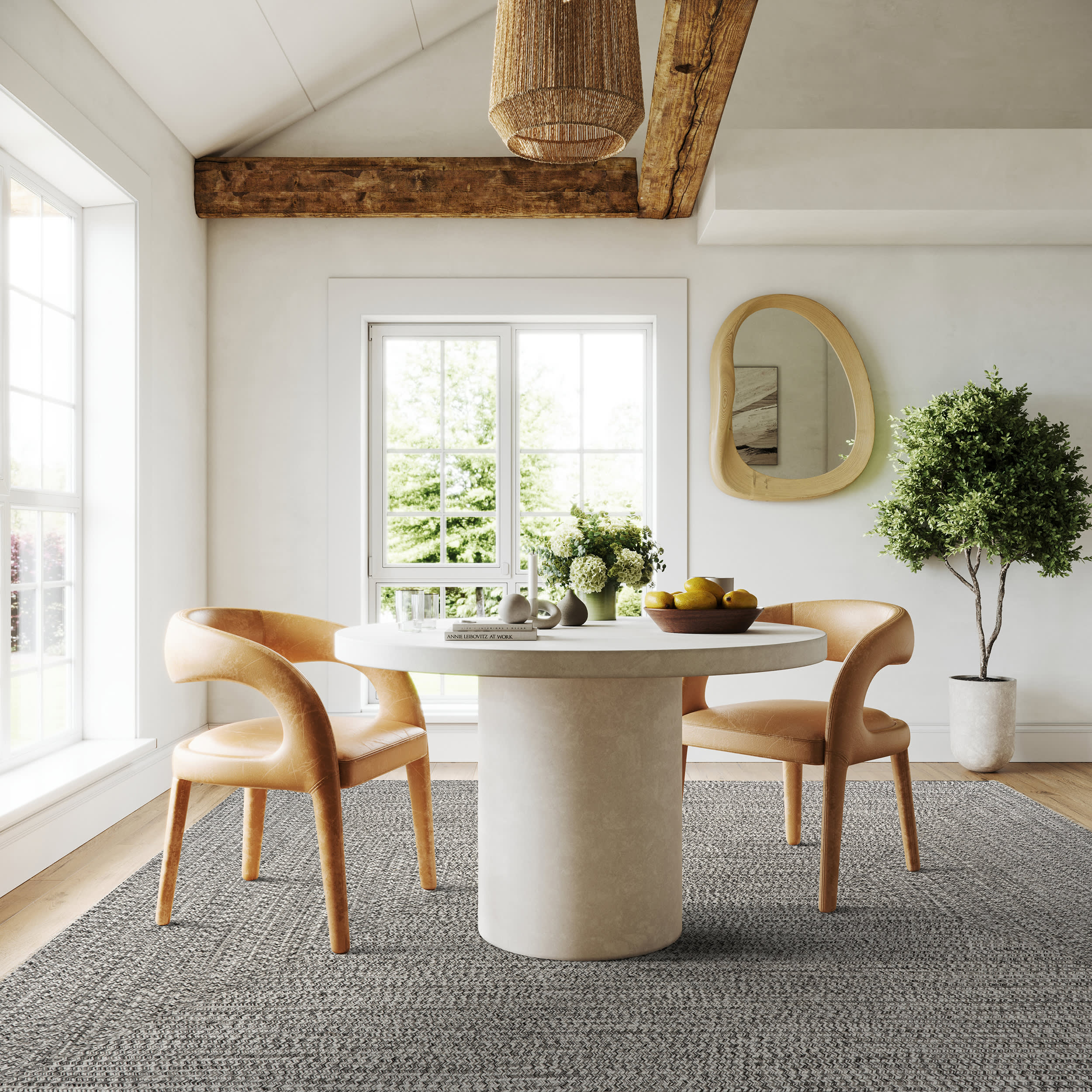 Everywhere Hand-Braided Indoor/Outdoor Rug | Salt and Pepper - Image 10