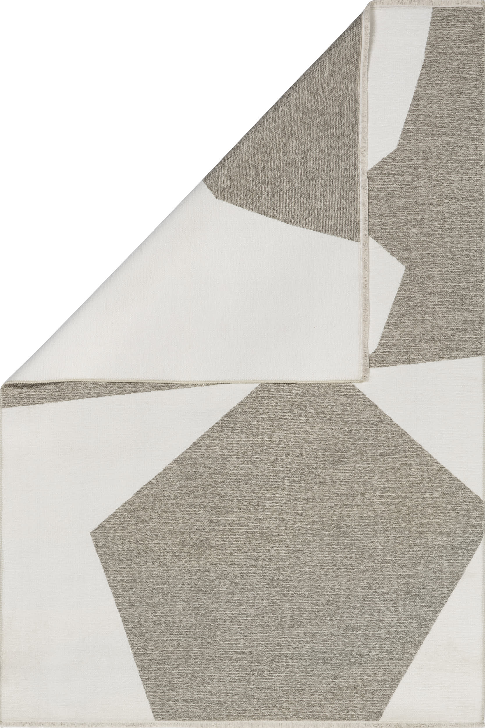 Evi Geometric Reversible Washable Rug | Beige - Image 4