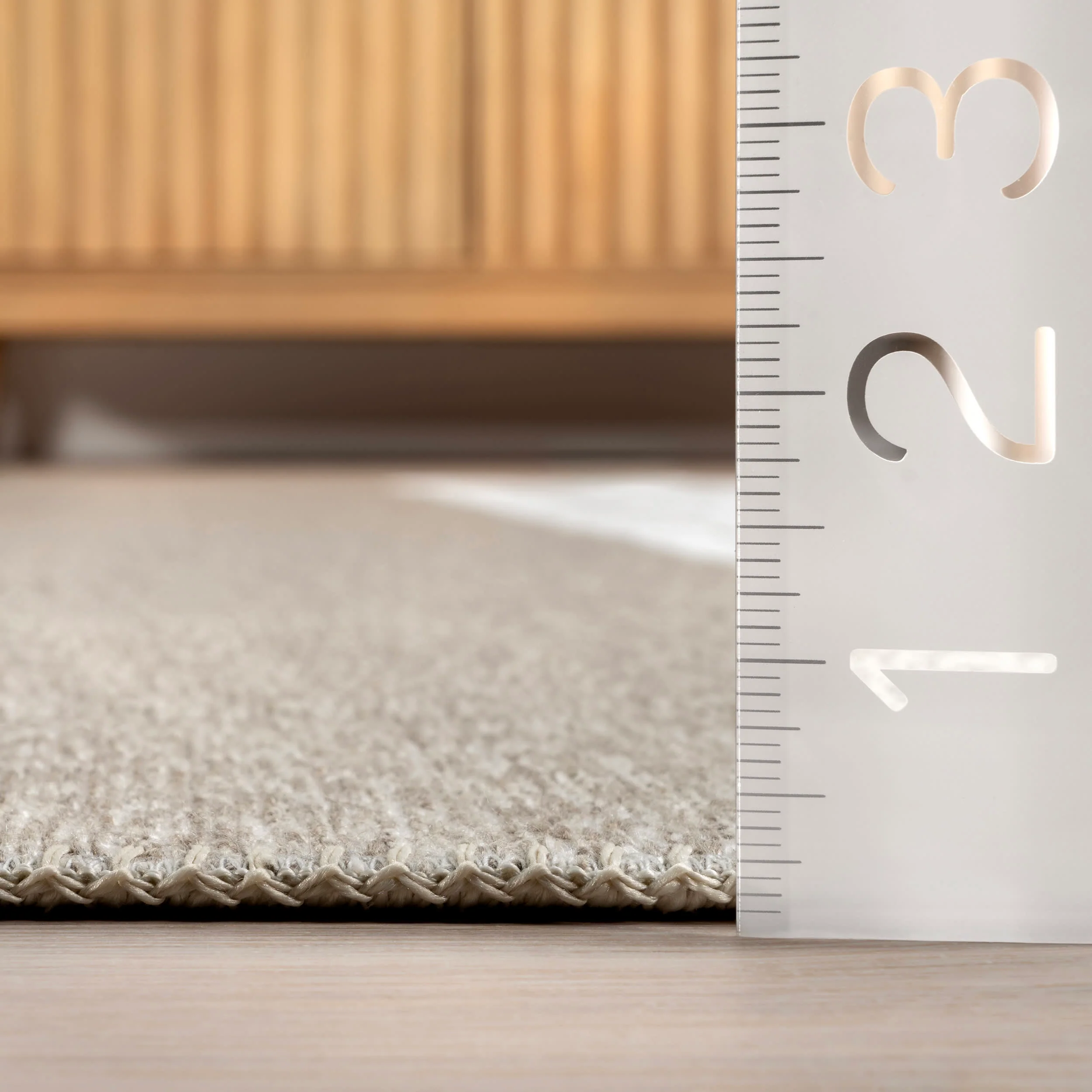 Evi Geometric Reversible Washable Rug | Beige - Image 6