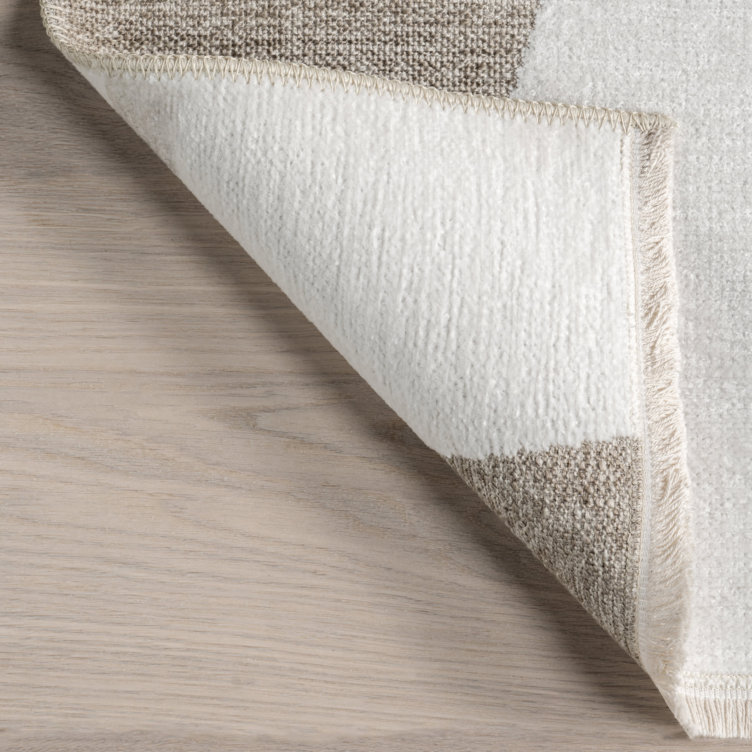 Evi Geometric Reversible Washable Rug | Beige - Image 7