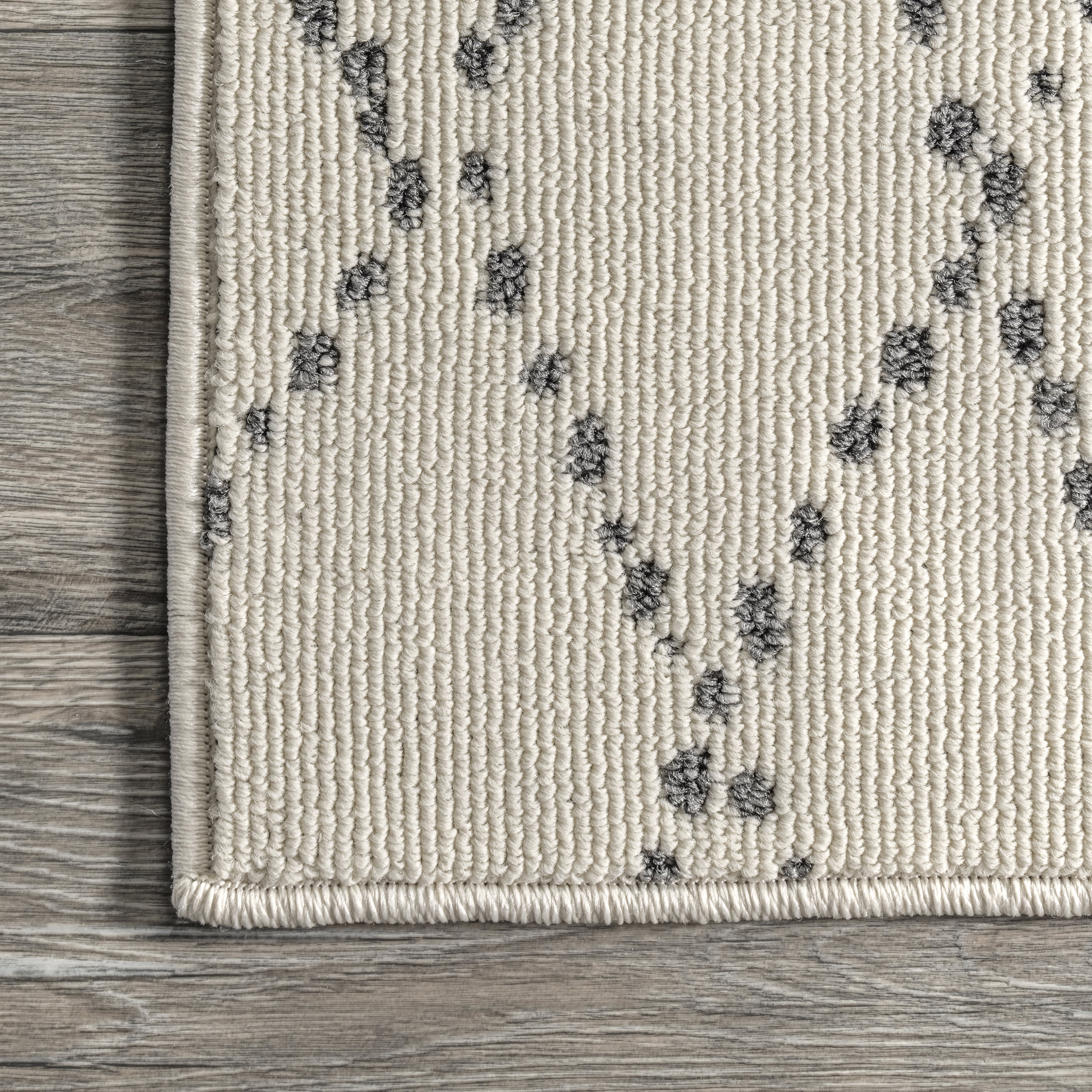 Evie Dotted Moroccan Trellis Rug | Beige - Image 3