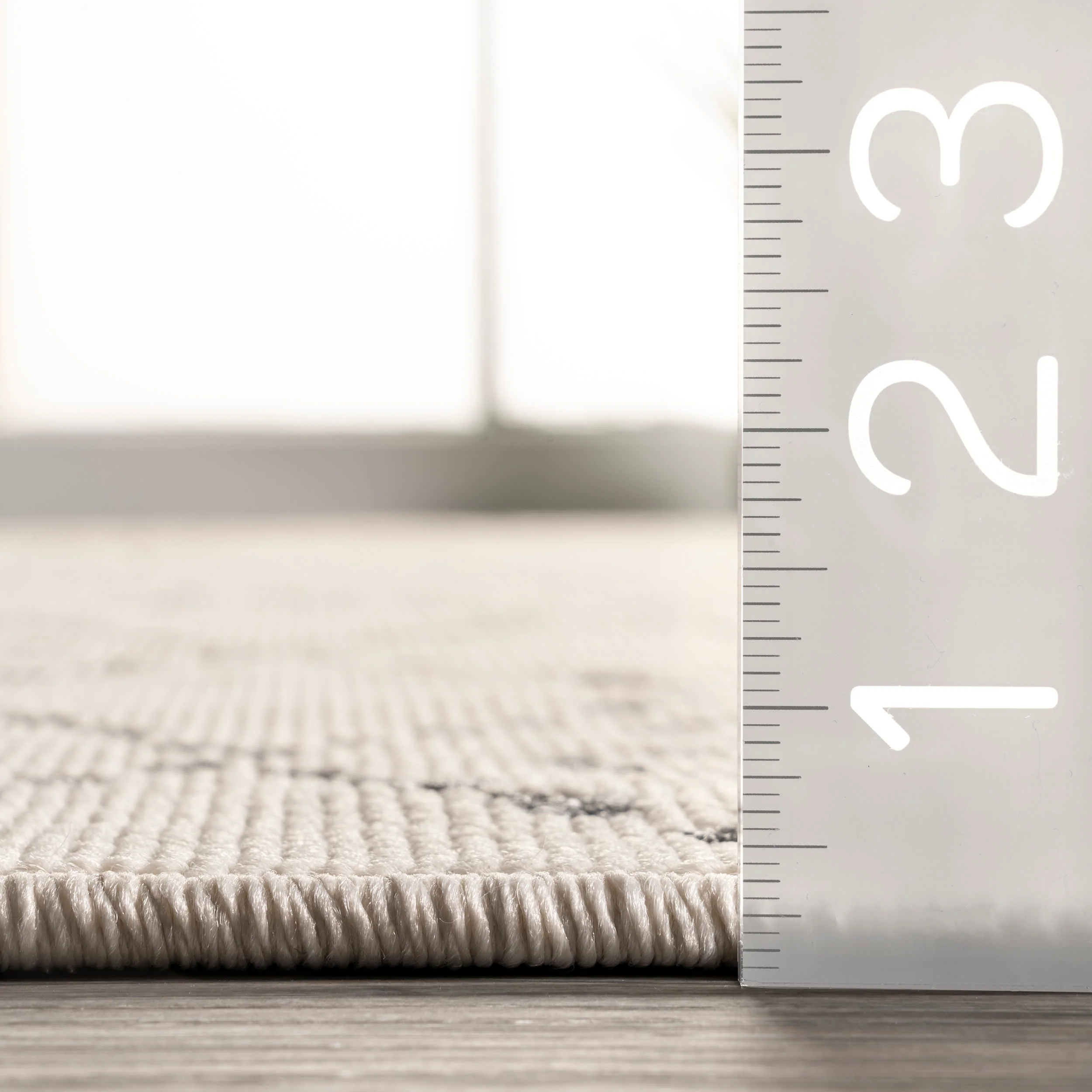 Evie Dotted Moroccan Trellis Rug | Beige - Image 5