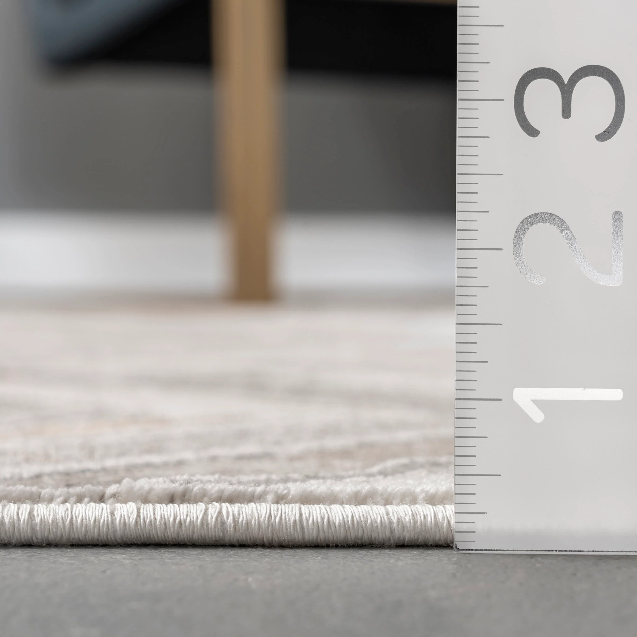 Evy Chevron Banded Rug | Beige - Image 5