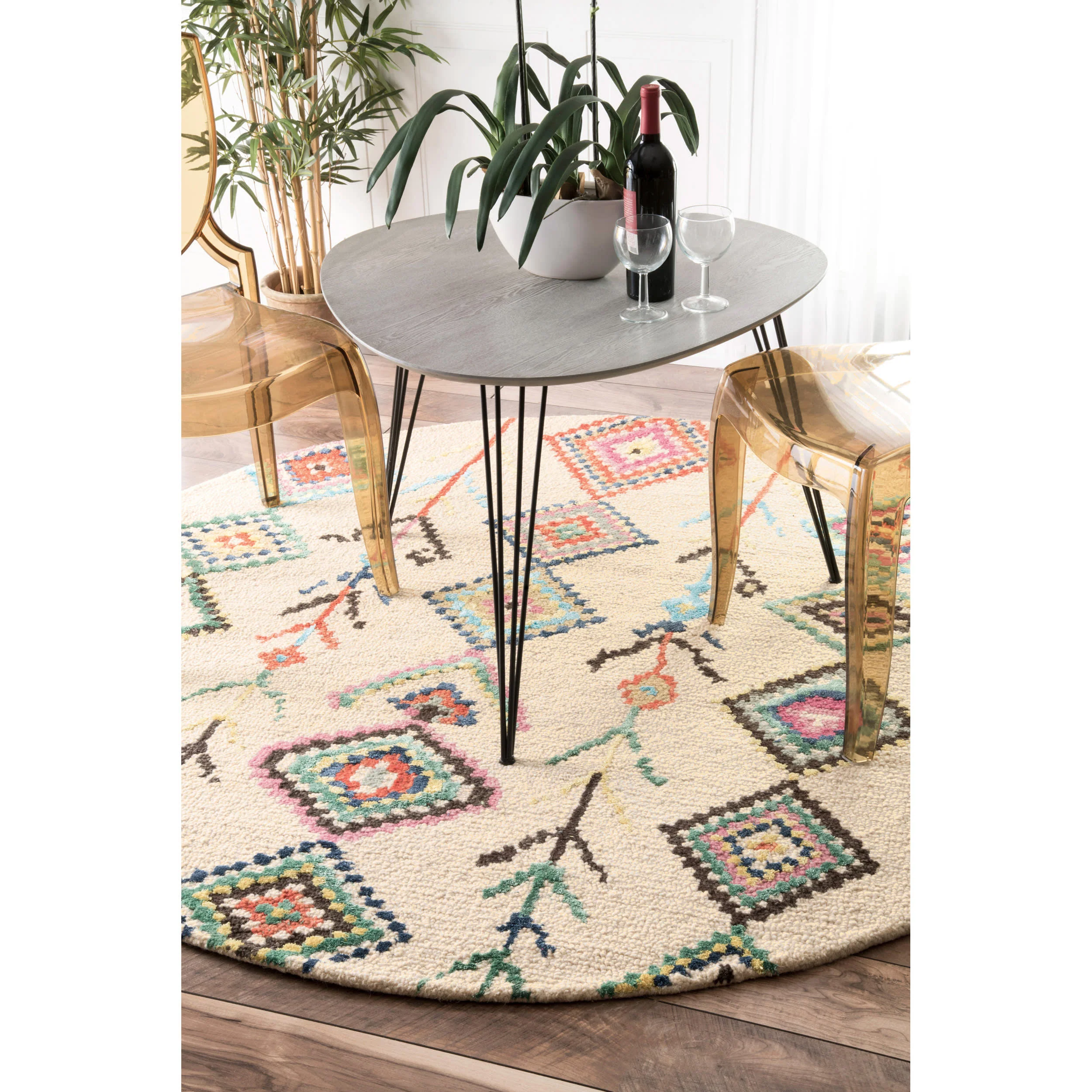 Ezra Moroccan Diamond Rug | Ivory - Image 2