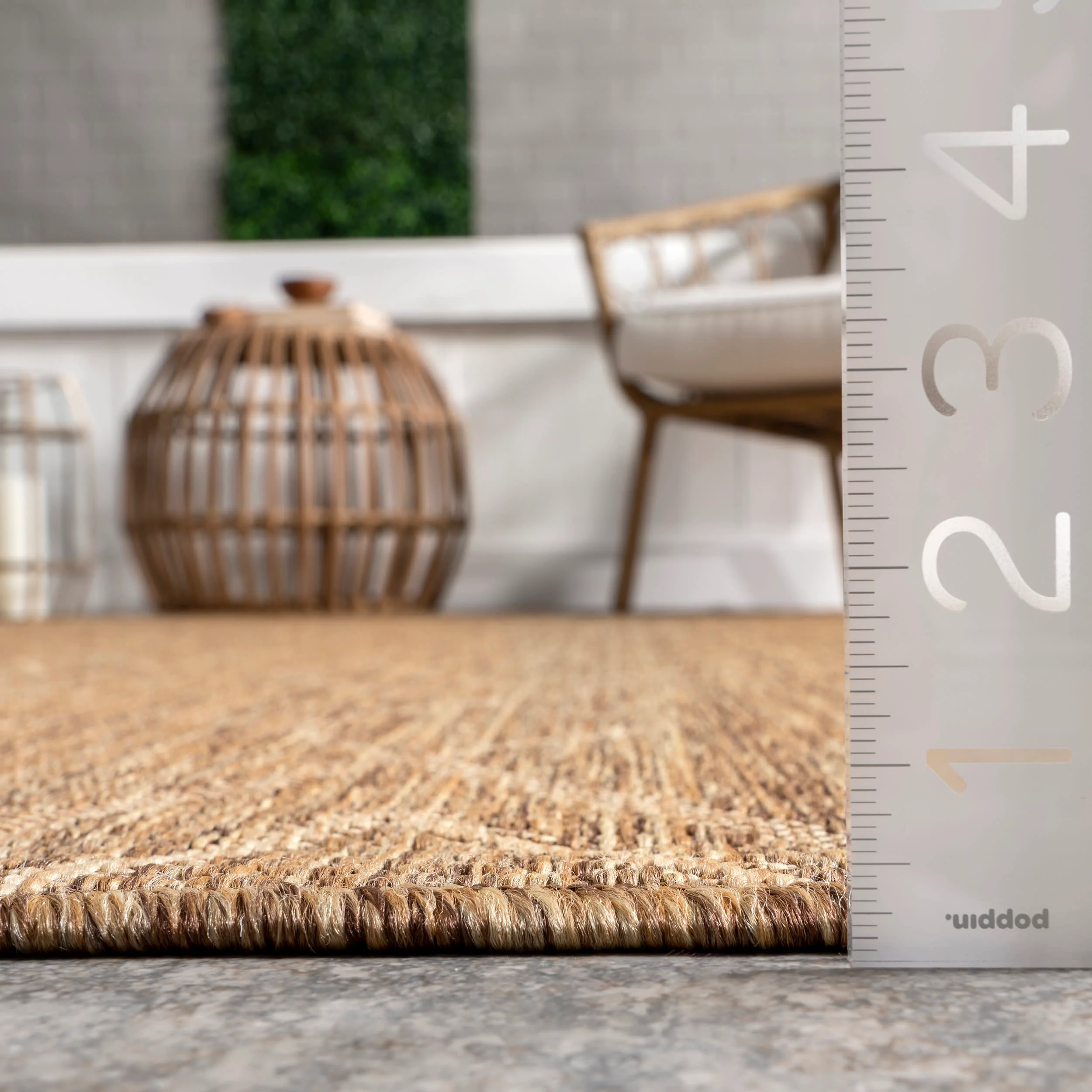 Fabianna Indoor/Outdoor Modern Rug | Brown - Image 5