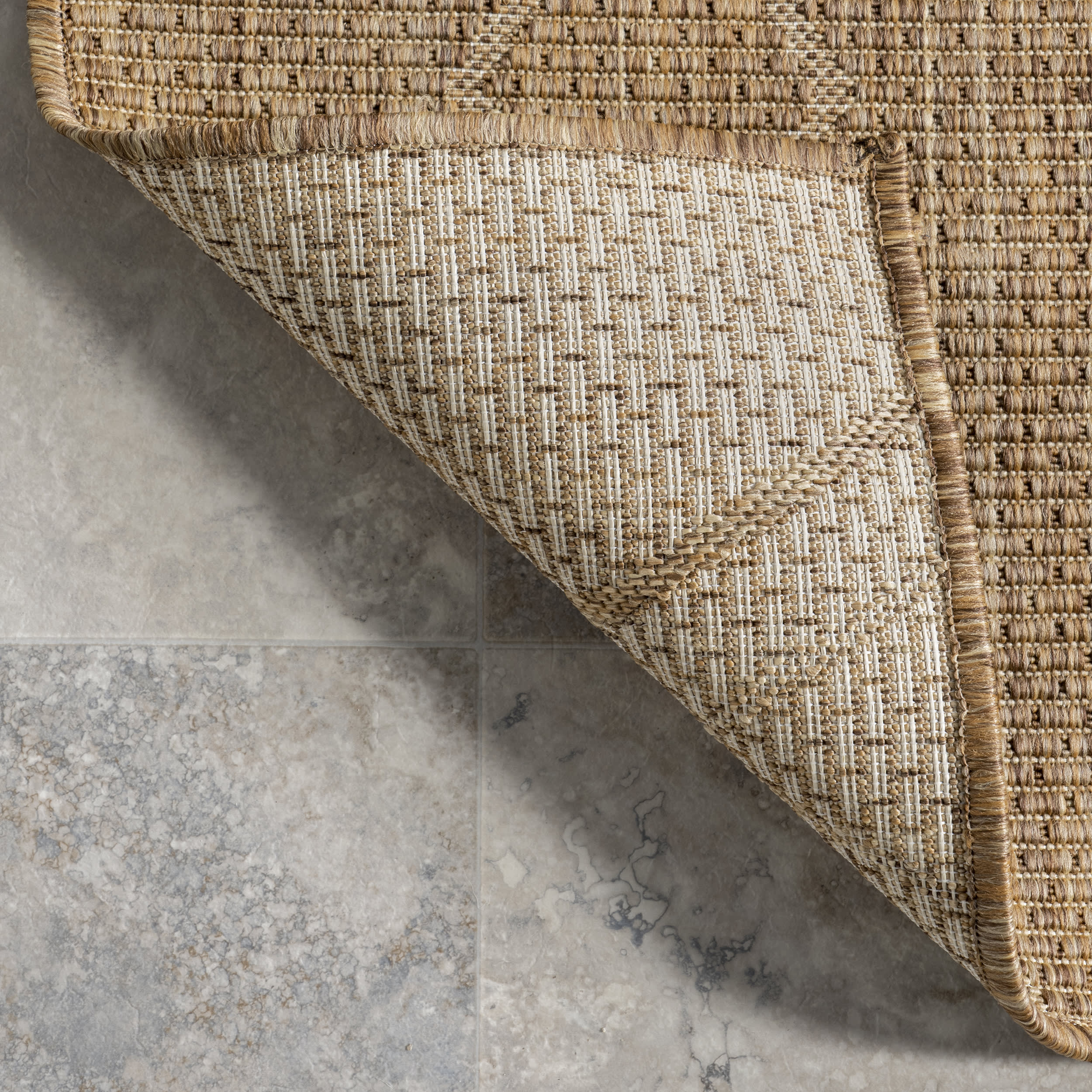 Fabianna Indoor/Outdoor Modern Rug | Brown - Image 6