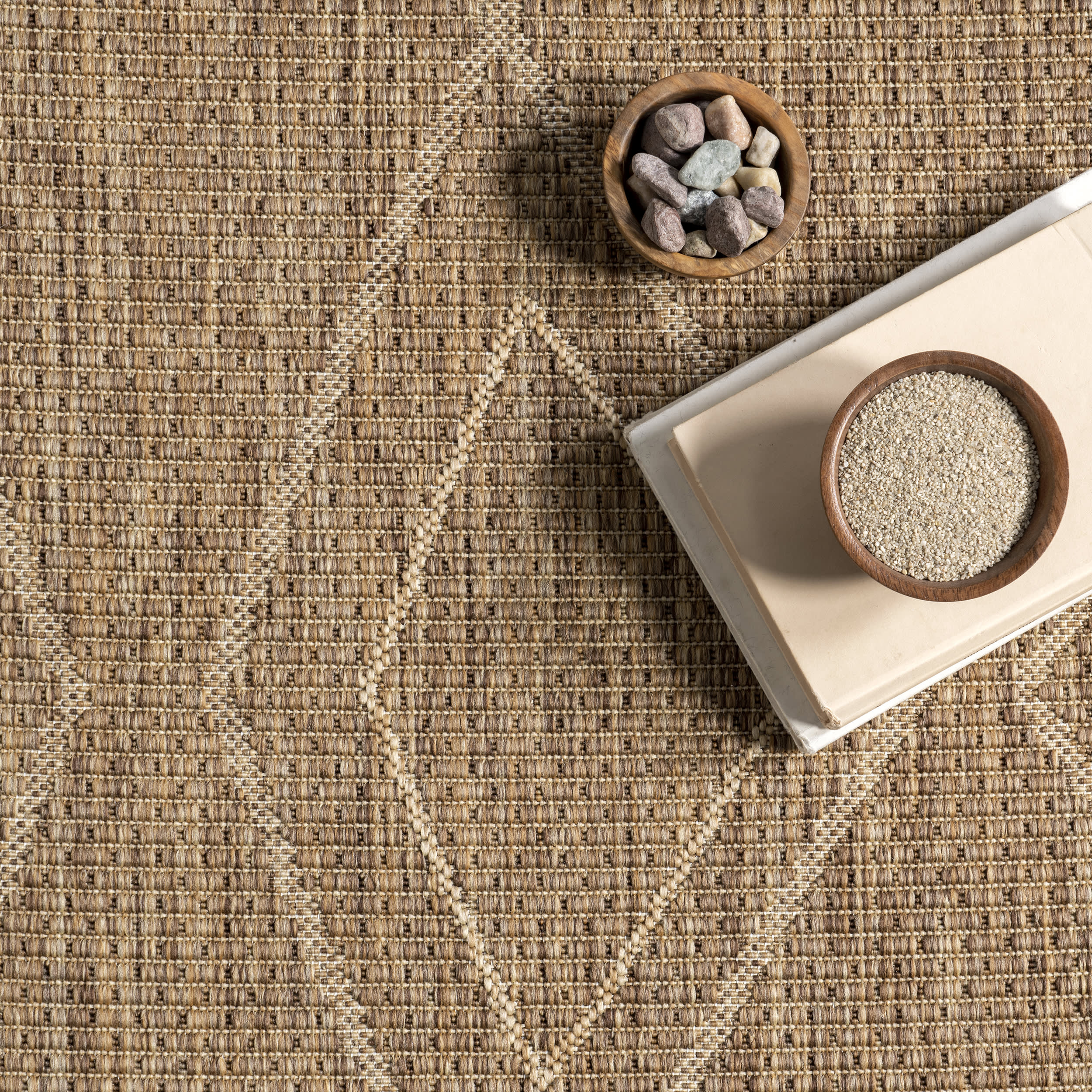 Fabianna Indoor/Outdoor Modern Rug | Brown - Image 7