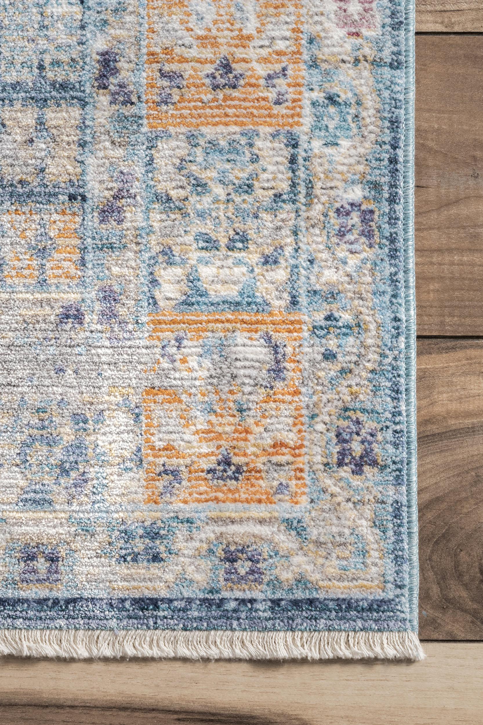 Fade Bouquet Medallion Rug | Blue - Image 3
