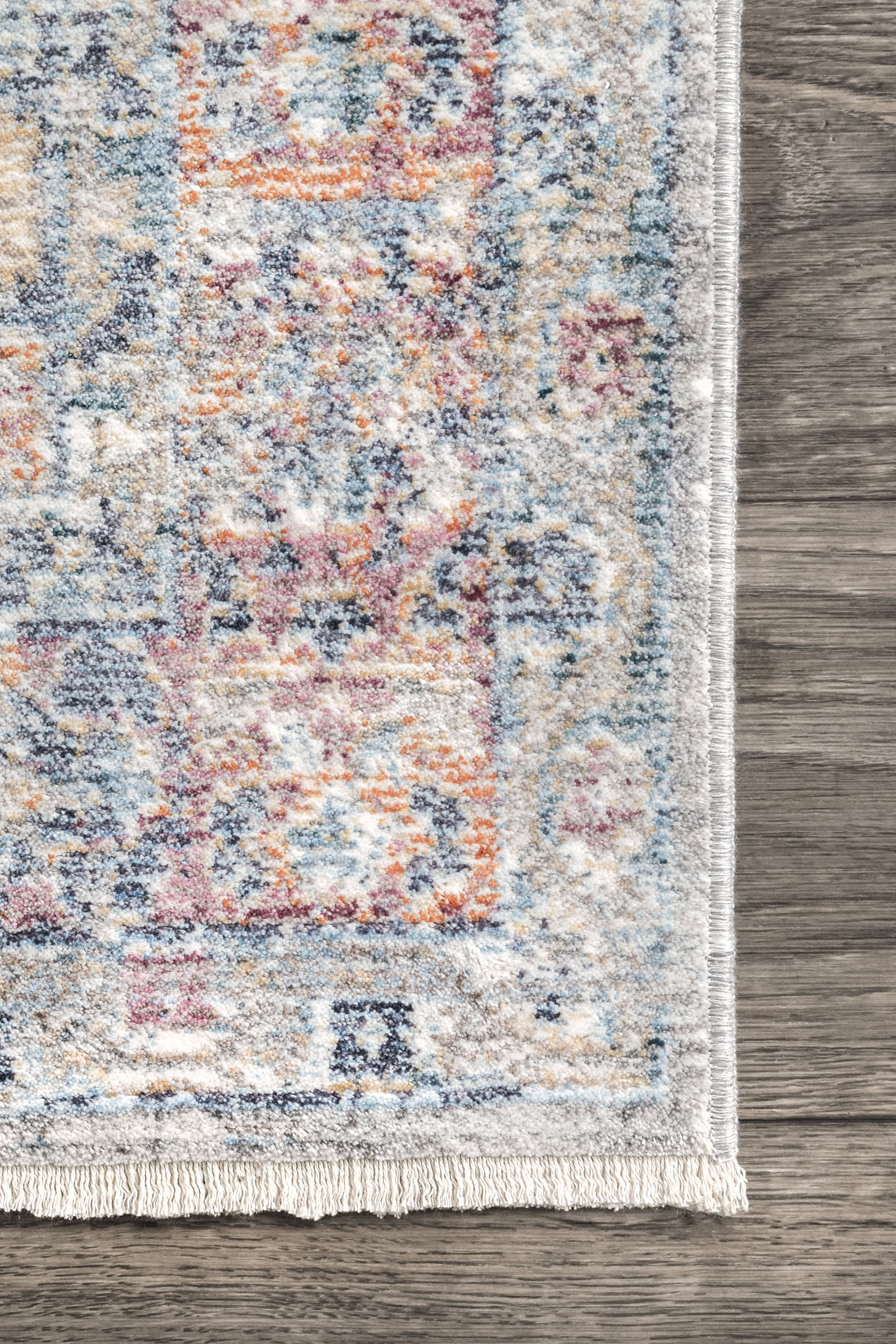Fade Bouquet Medallion Rug | Grey - Image 3
