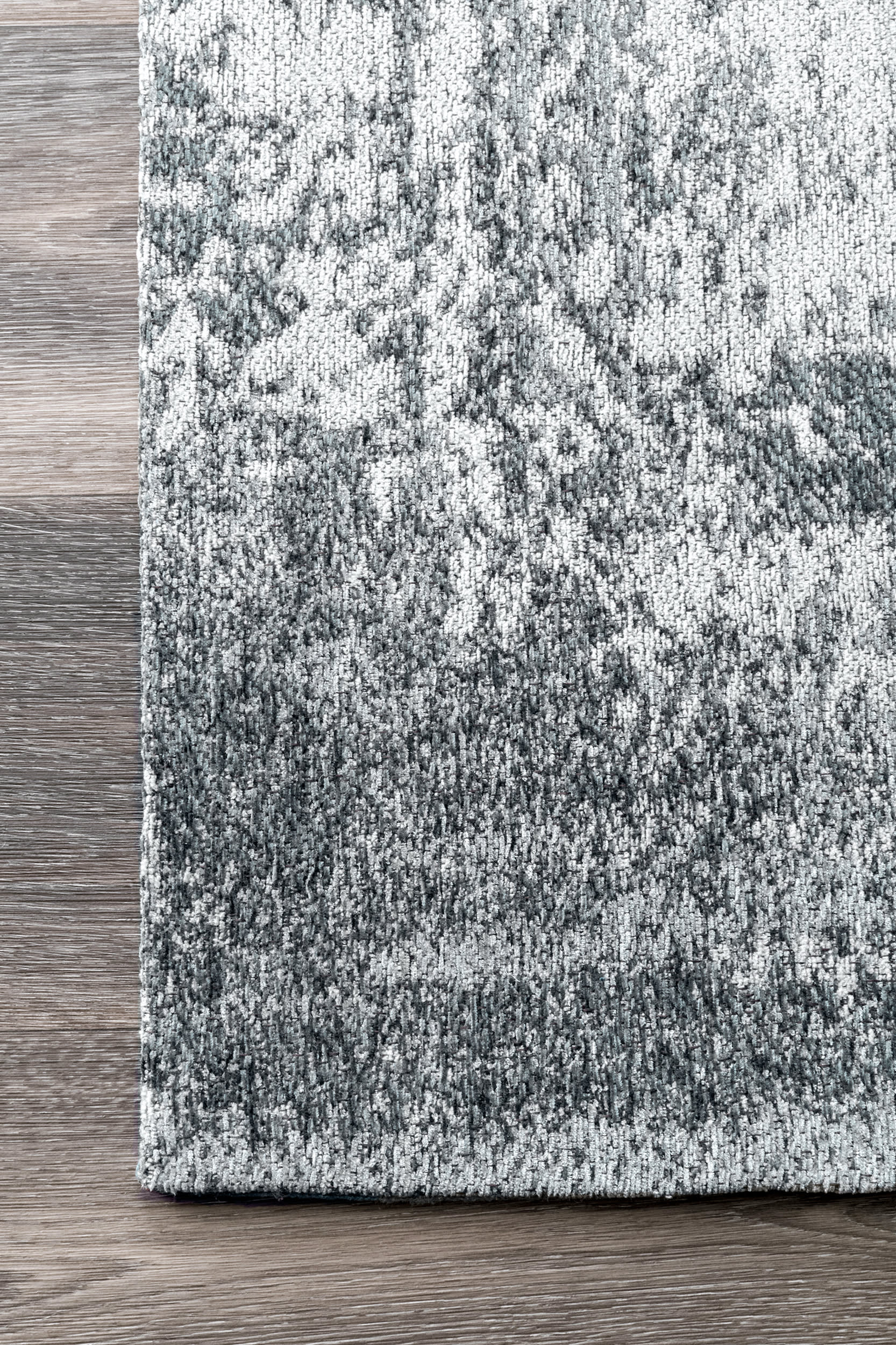 Faded Abstract Rug | Slate Blue - Image 3
