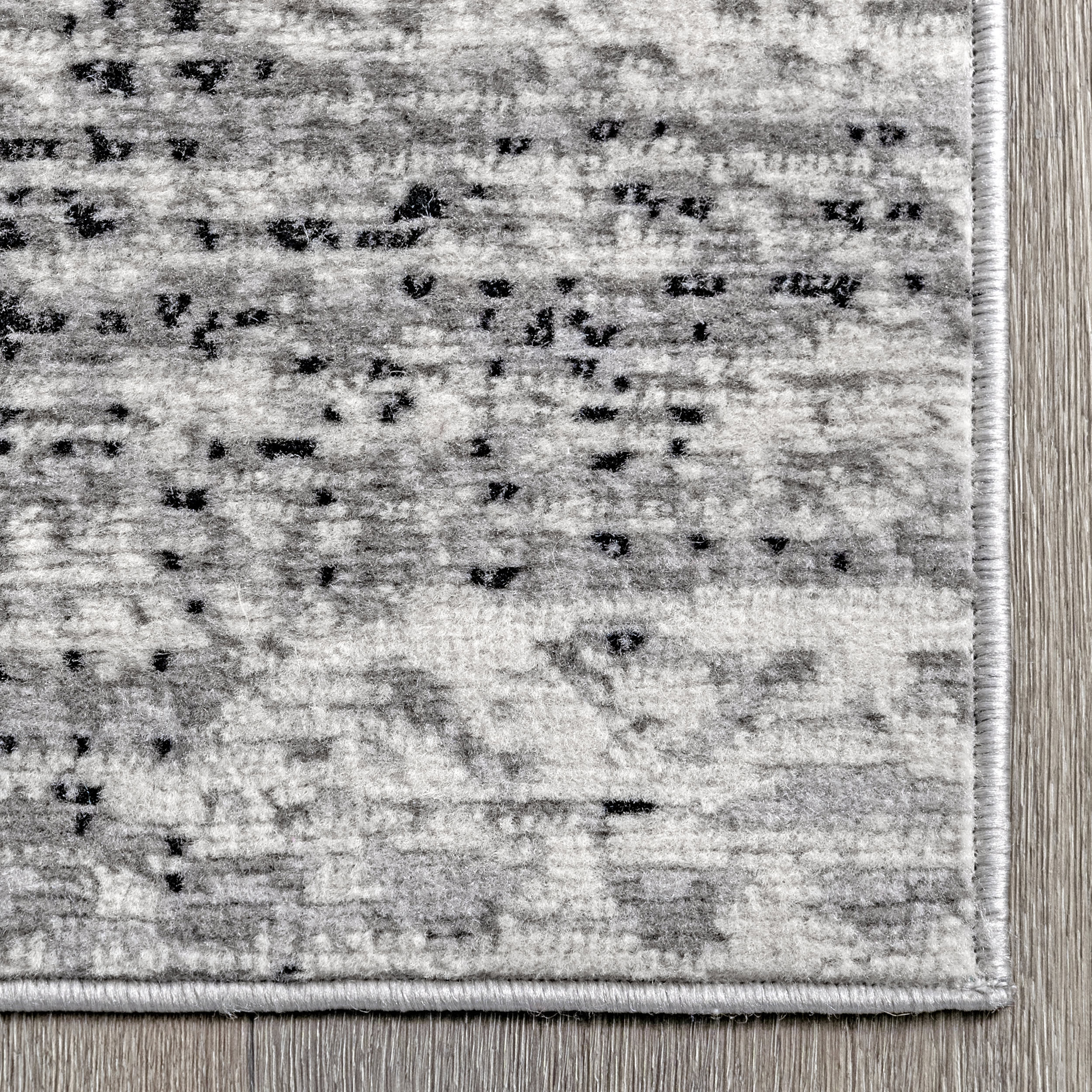 Faded Aztec Rug | Grey - Image 3