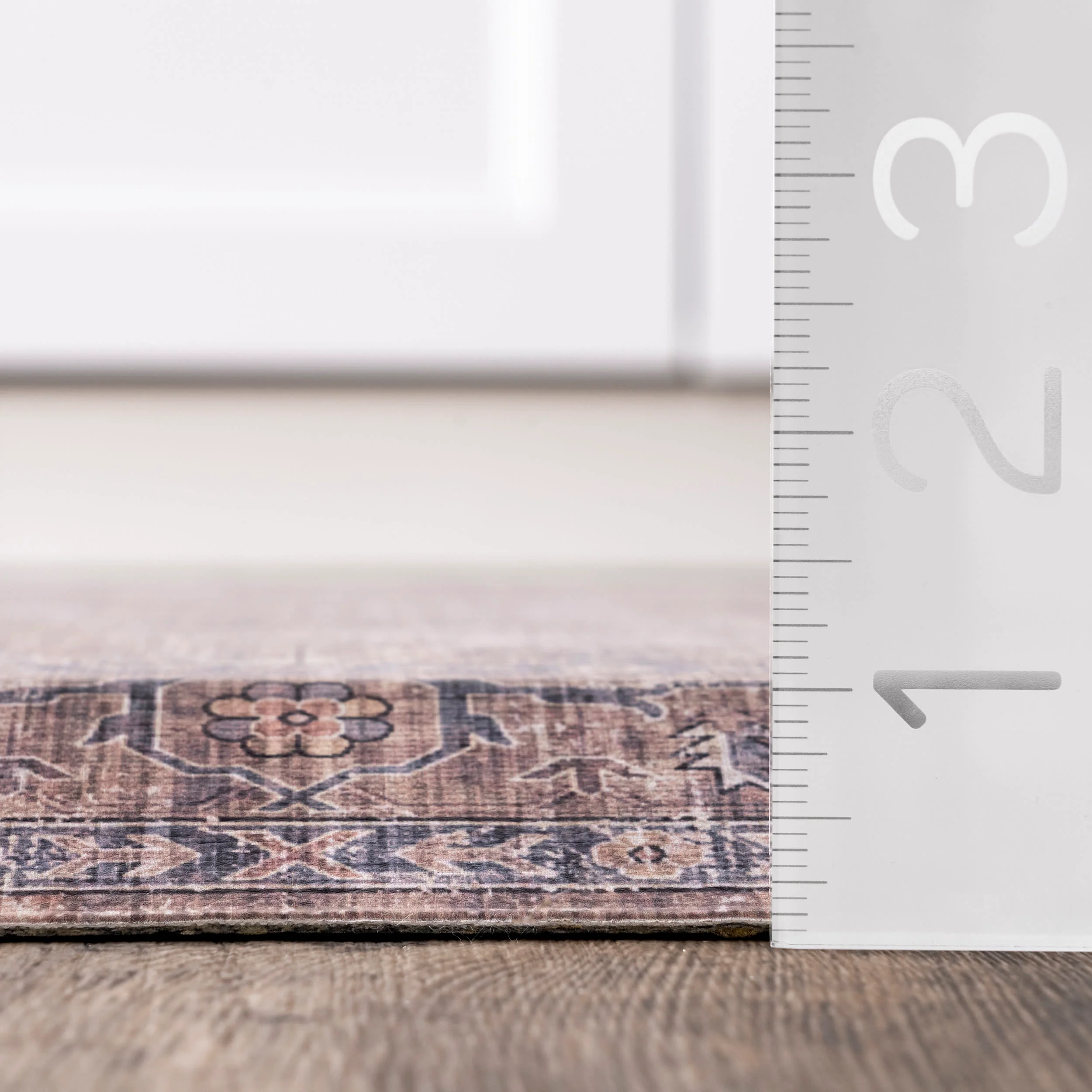 Faded Floral Printed Anti-Fatigue Mat | Rust - Image 4