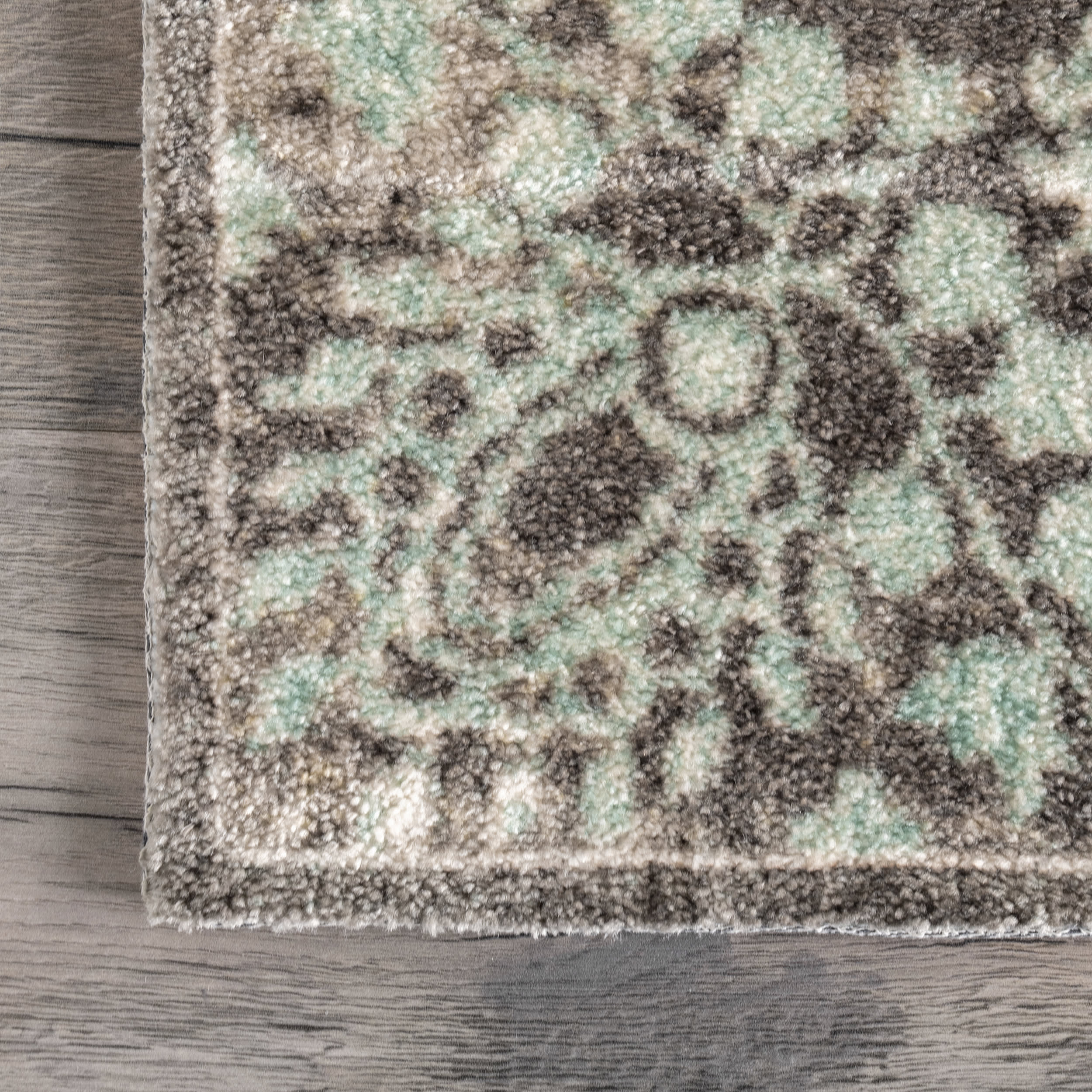 Faded Lace Rug | Teal - Image 3