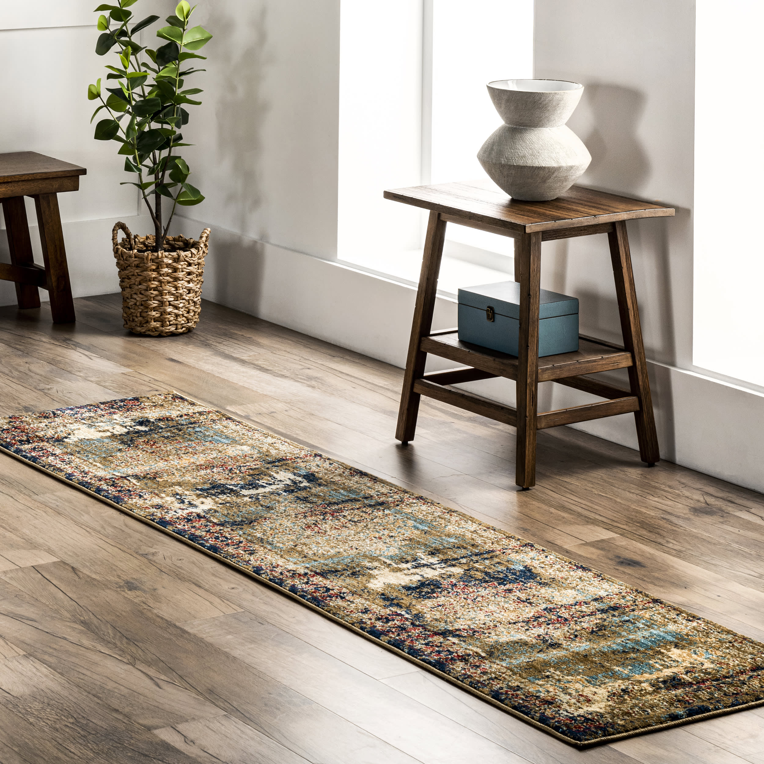 Faded Medallion Rug | Multicolor - Image 2