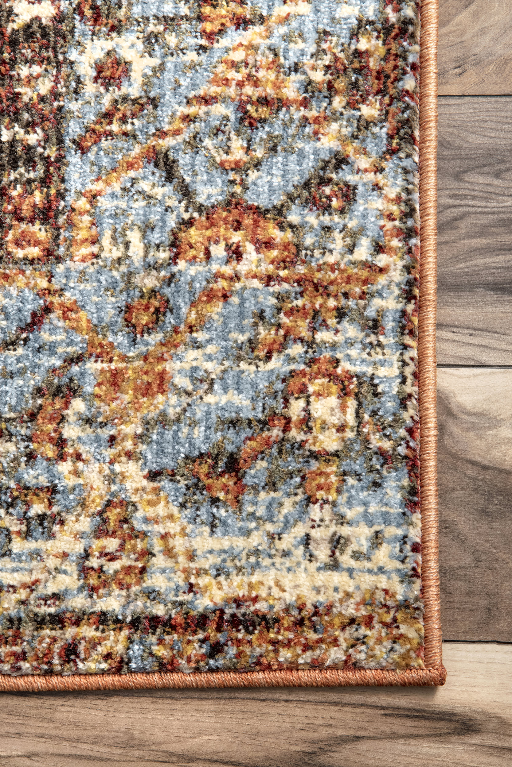 Faded Medallion Rug | Orange - Image 3