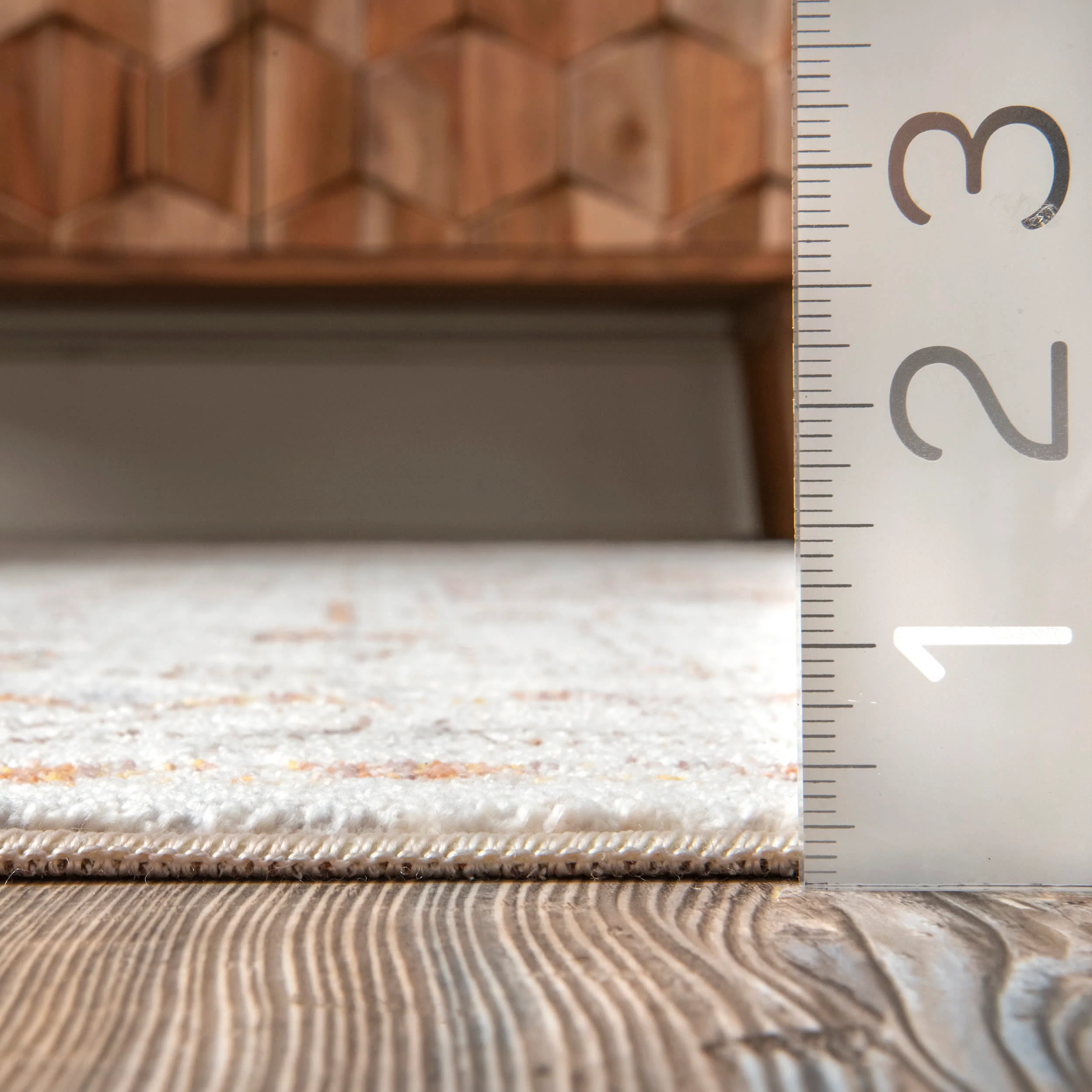 Faded Native Panels Rug | Beige - Image 5