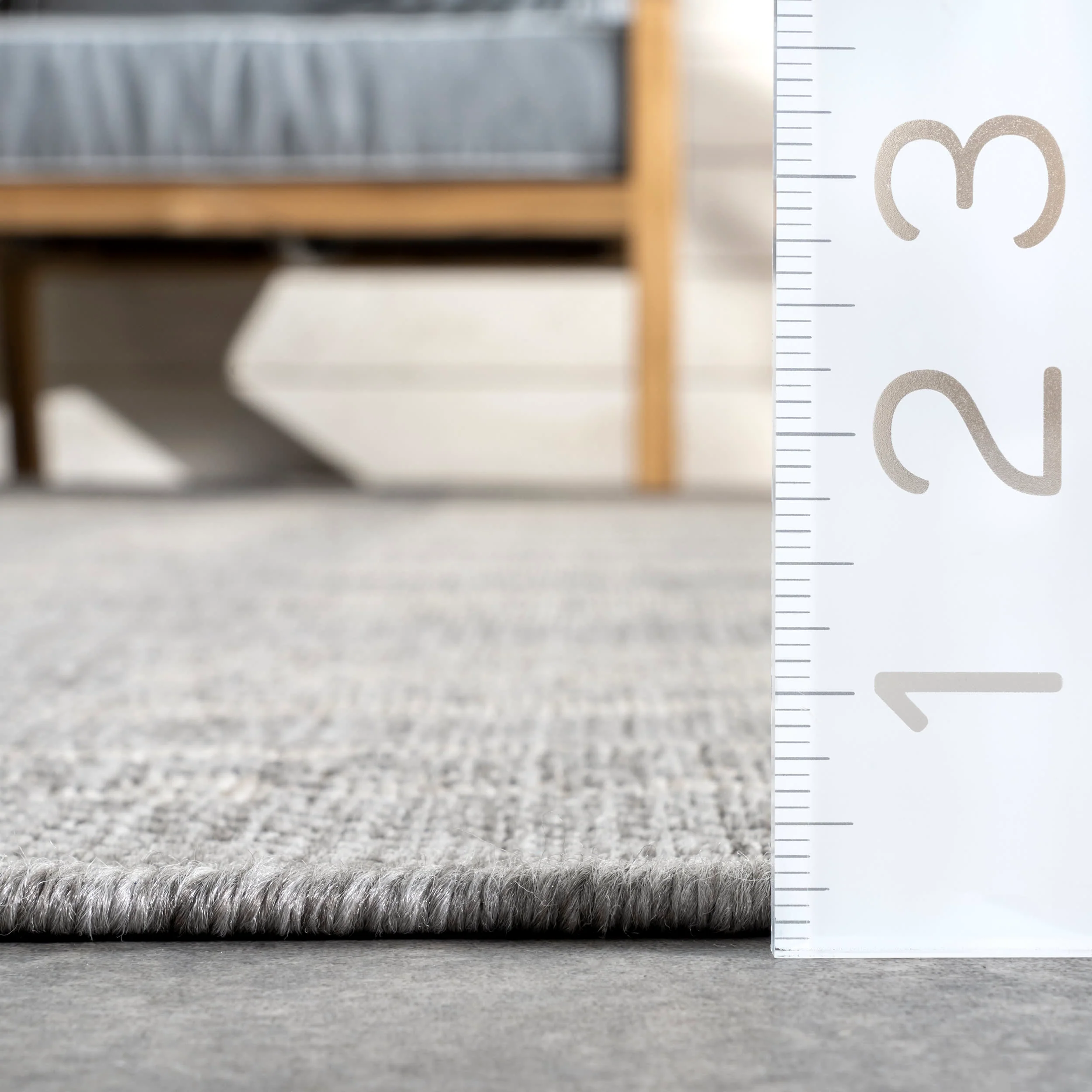 Faded Stripes Indoor/Outdoor Rug | Grey - Image 5