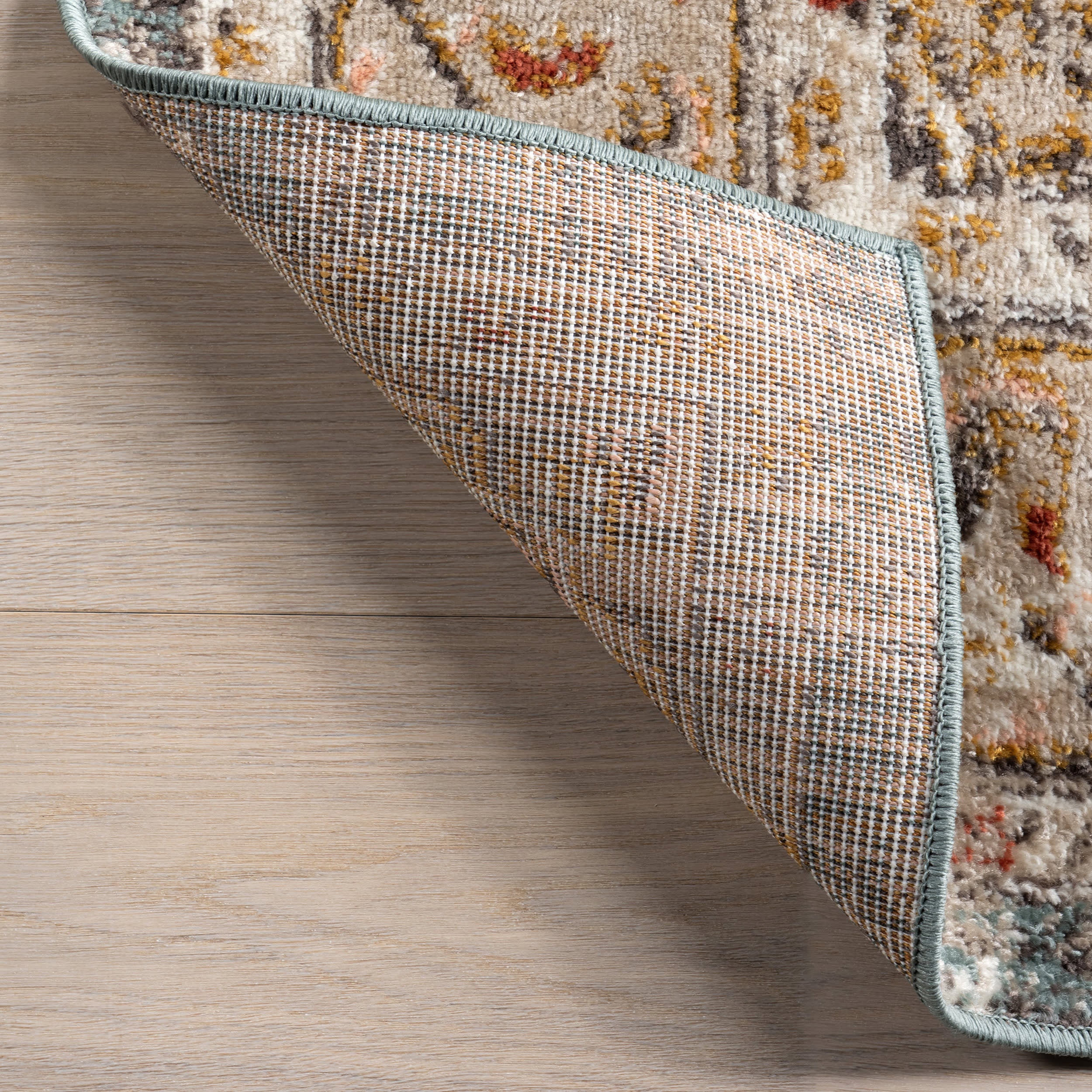 Fading Herati Medallion Rug | Beige - Image 8