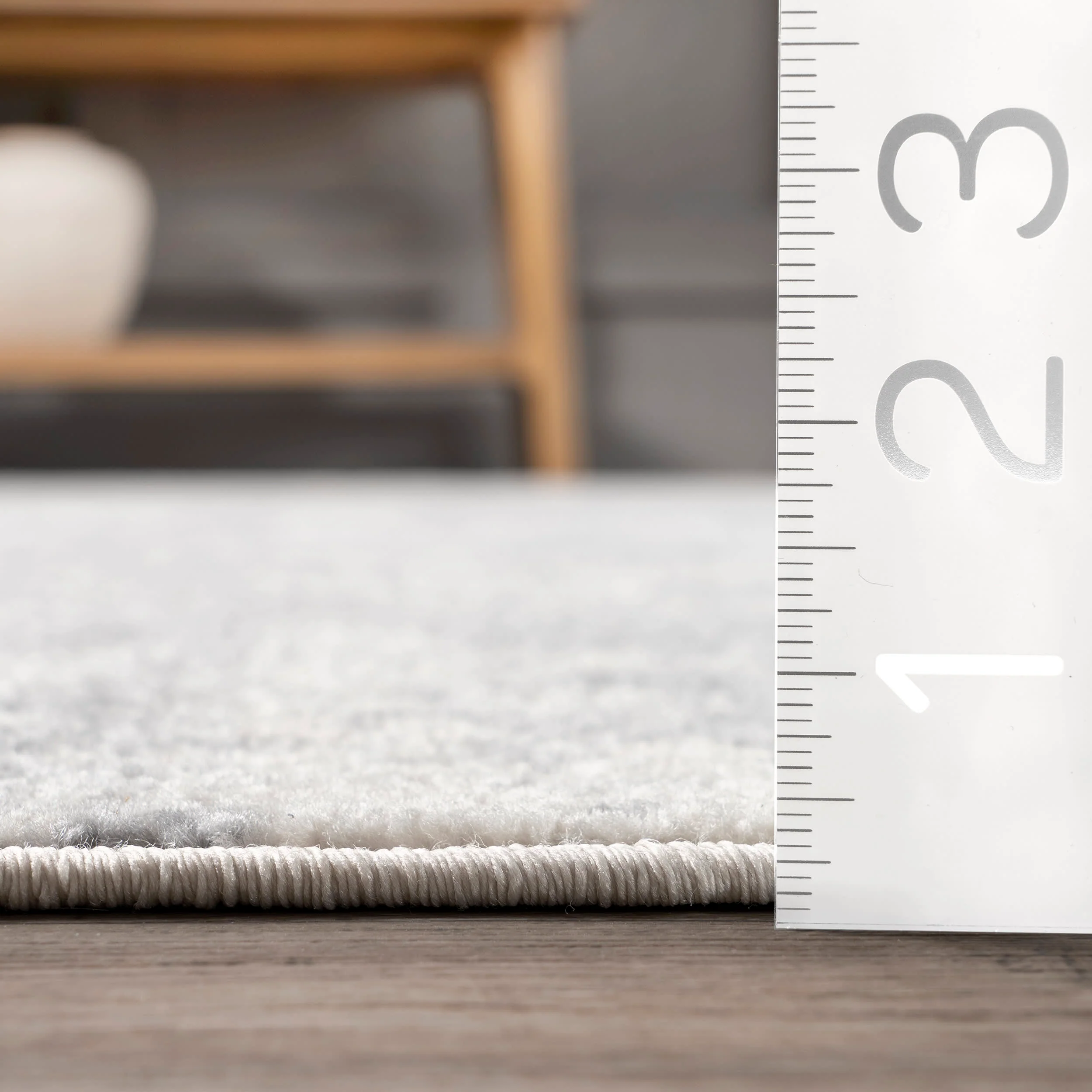 Fading Herati Medallion Rug | Grey - Image 5