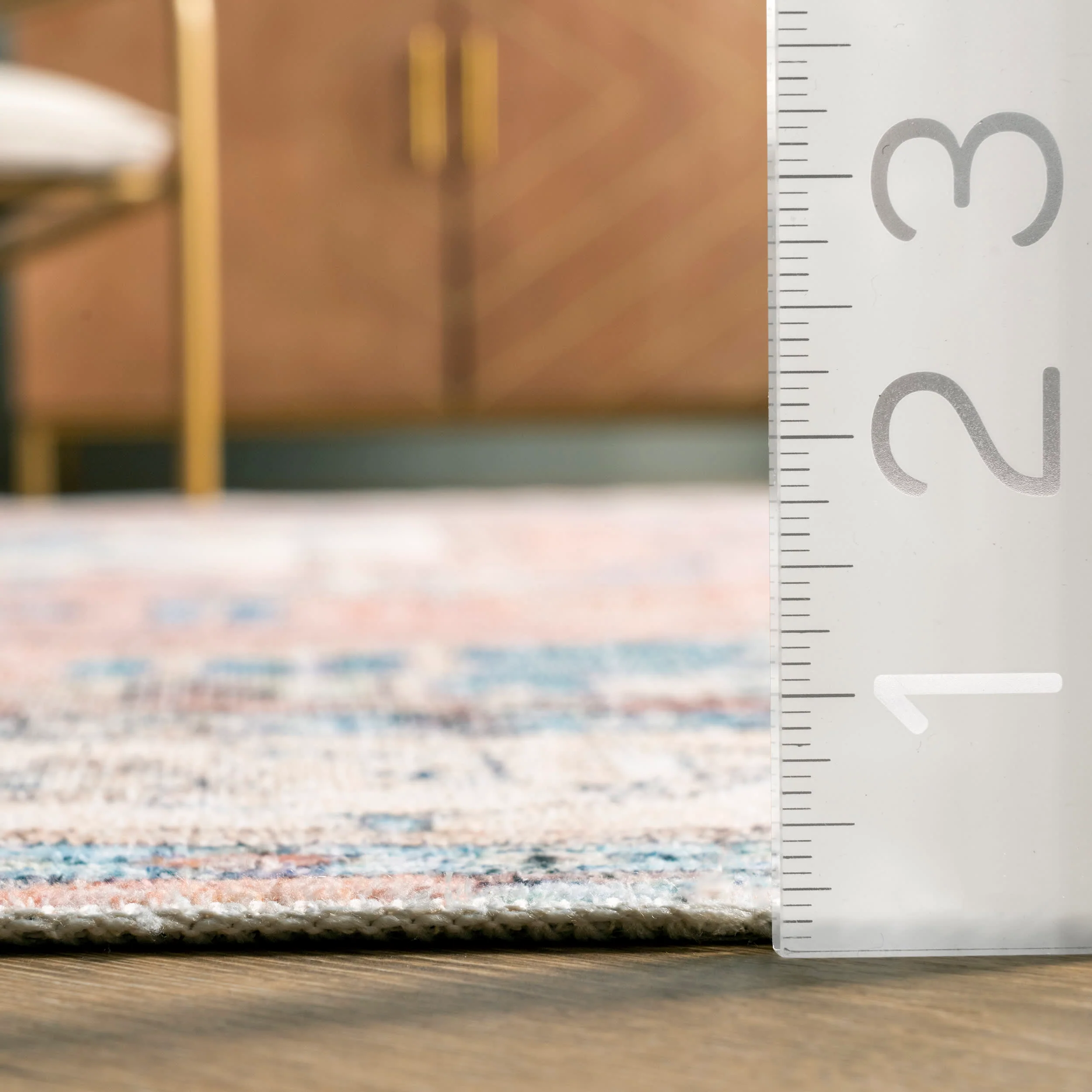 Fading Oriental Washable Rug | Light Rust - Image 5