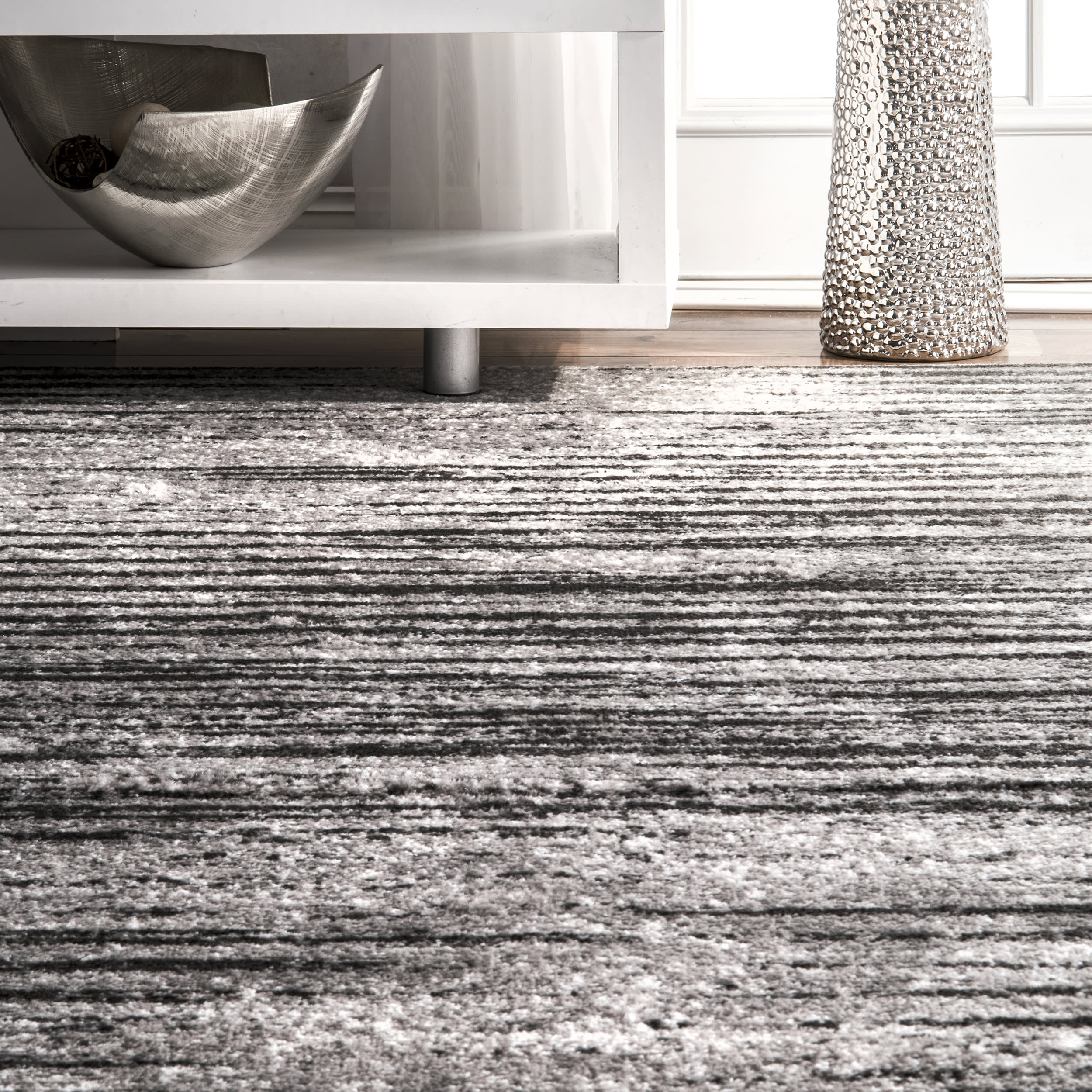 Fading Stripes Rug | Grey - Image 4