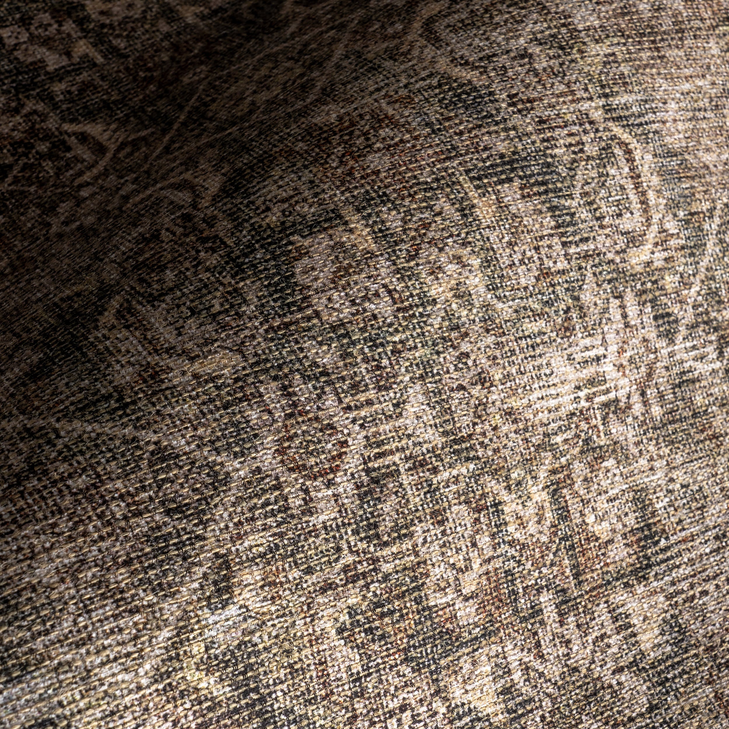 Fair Hills Antiqued Jute-Blend Rug | Brown - Image 3