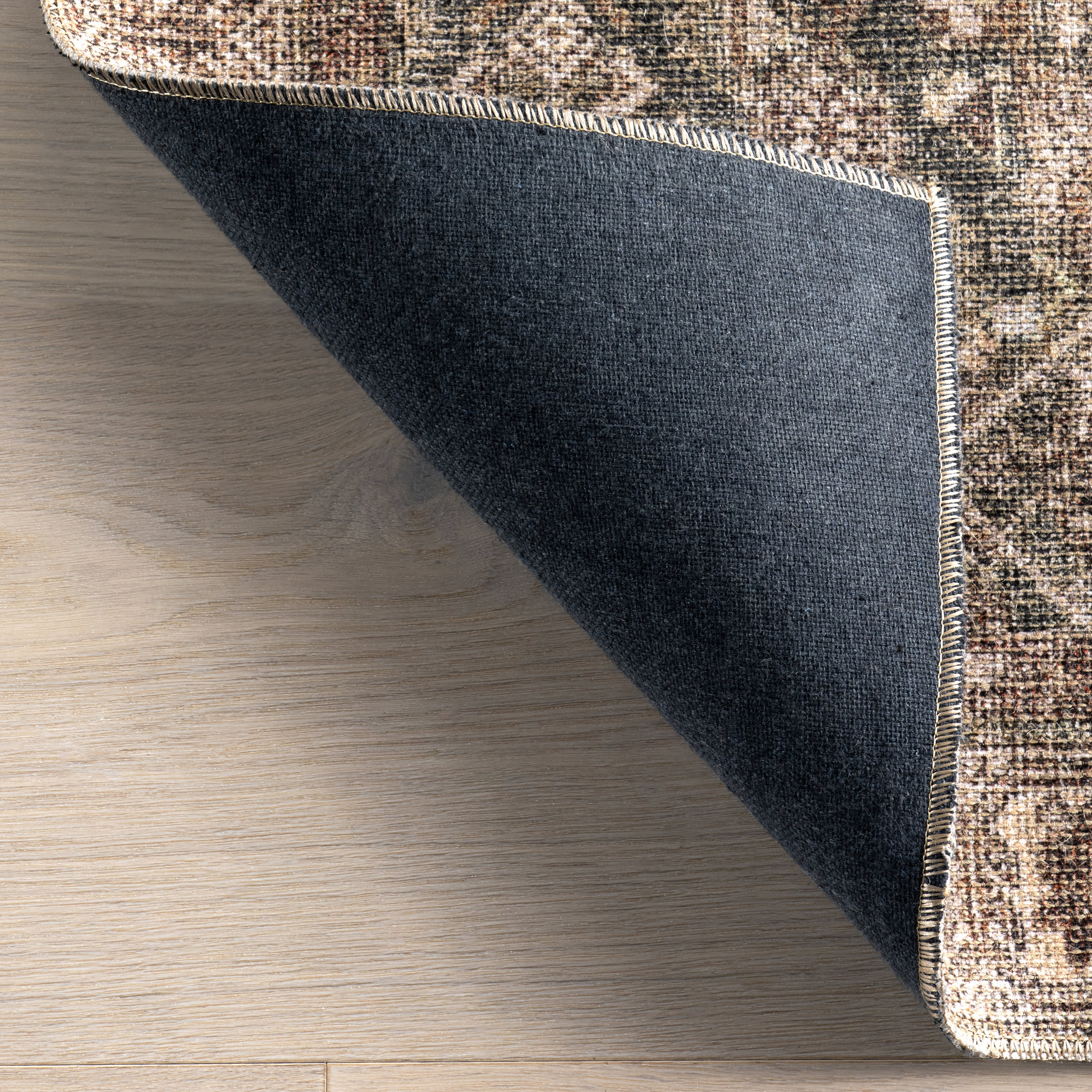 Fair Hills Antiqued Jute-Blend Rug | Brown - Image 8
