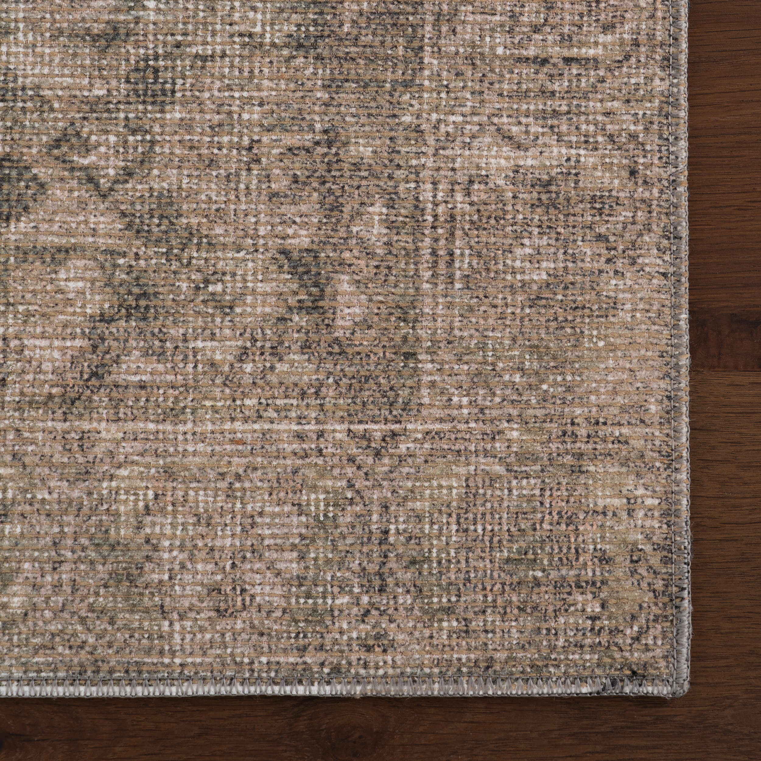 Fair Hills Antiqued Jute-Blend Rug | Green - Image 4