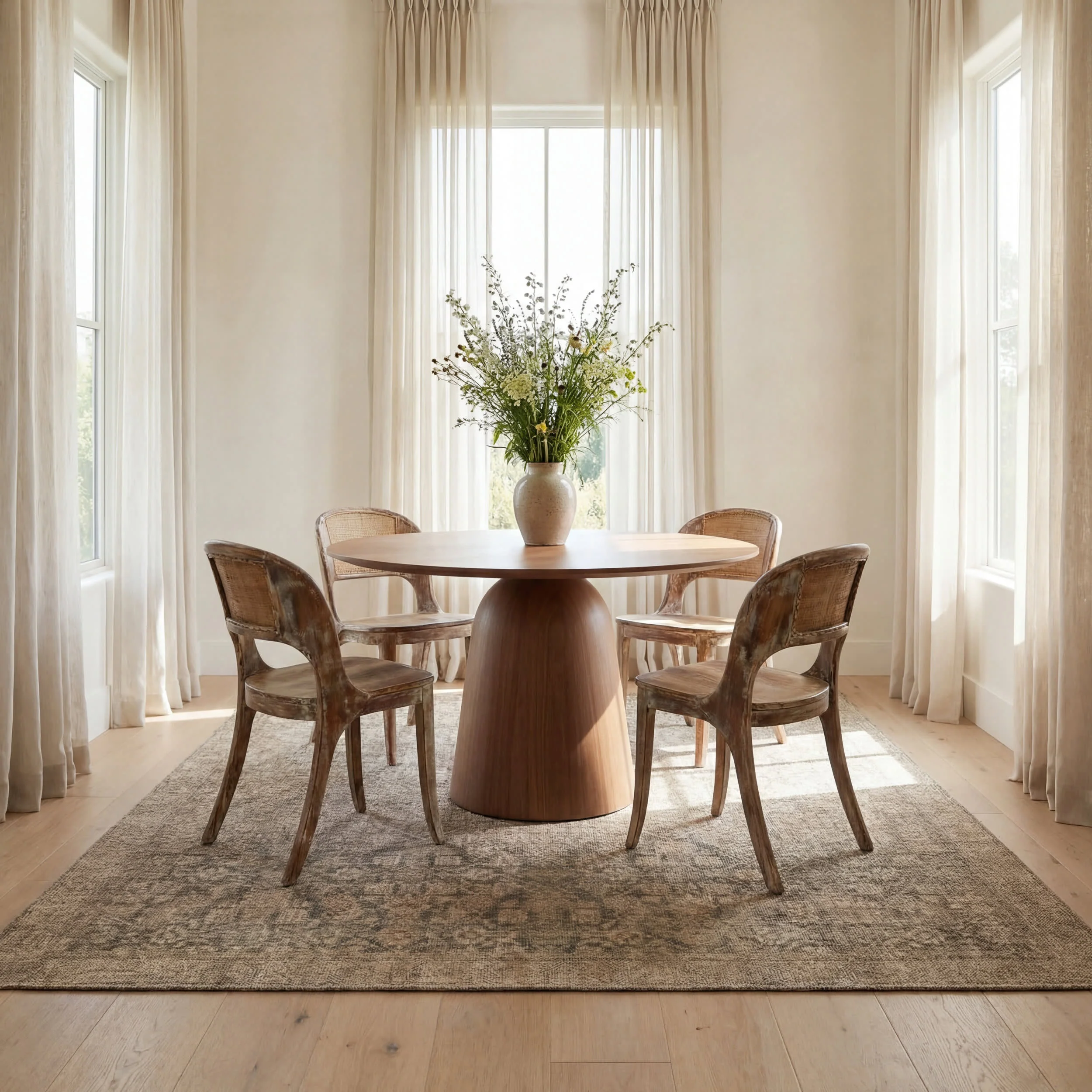 Fair Hills Antiqued Jute-Blend Rug | Green - Image 7