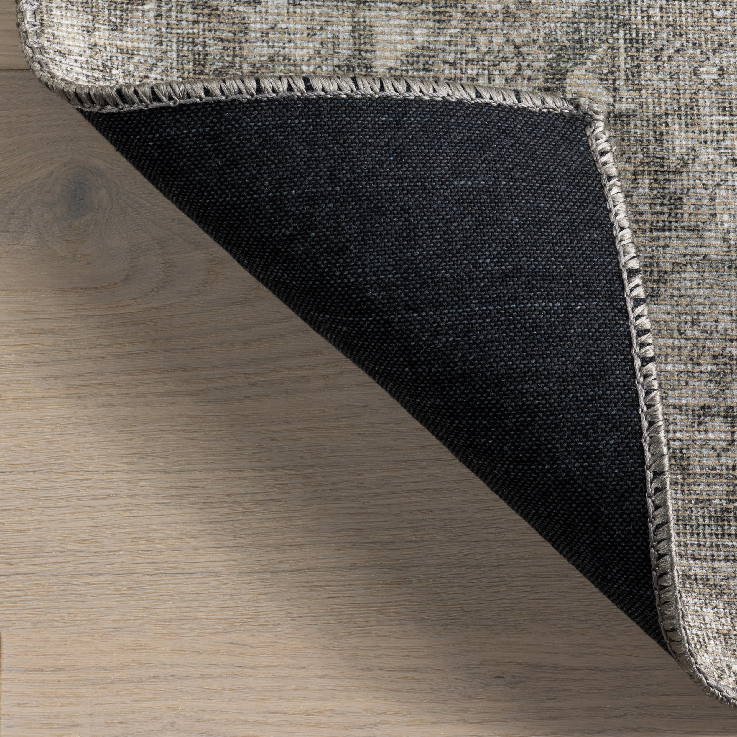 Fair Hills Antiqued Jute-Blend Rug | Grey - Image 8