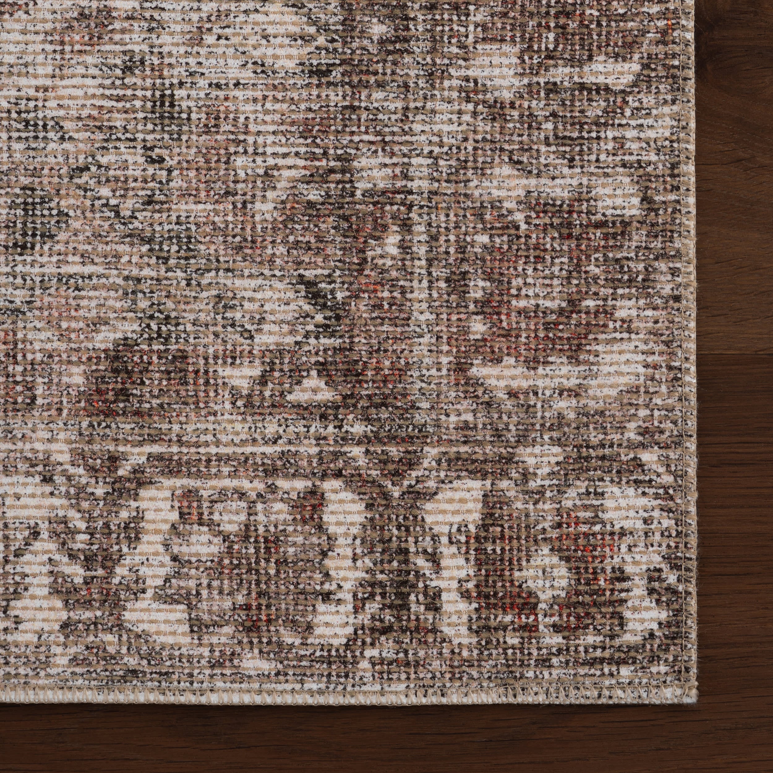 Fair Hills Antiqued Jute-Blend Rug | Rust - Image 4
