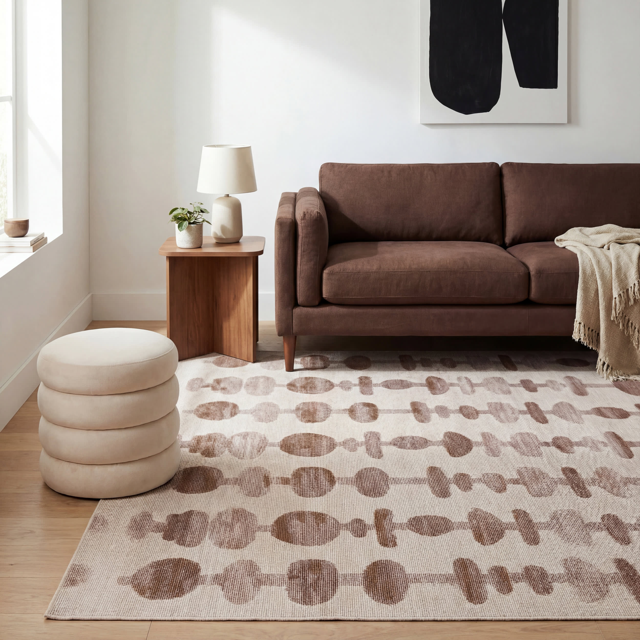 Fanice Bohemian Washable Rug | Brown - Image 5