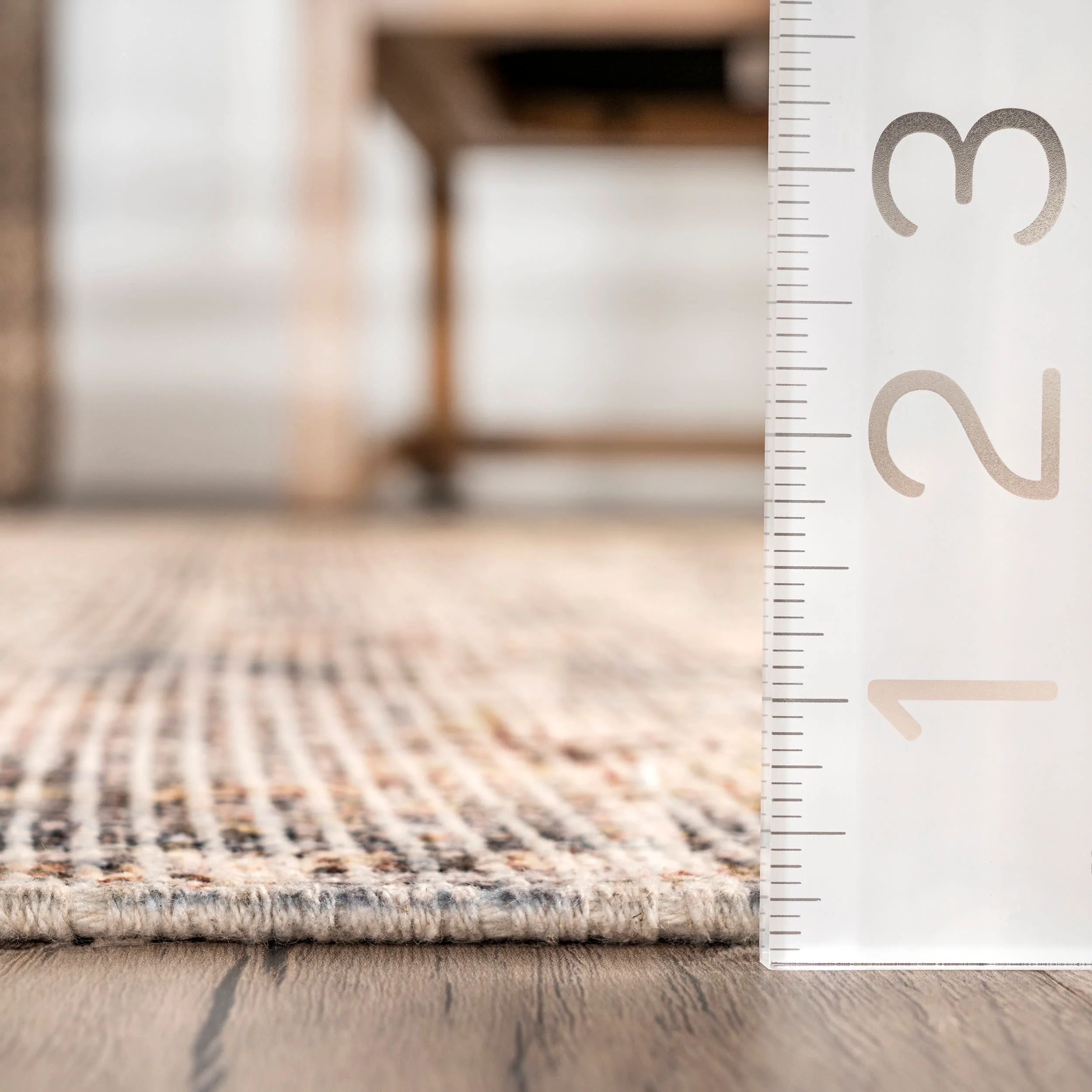 Fannie Cotton-Blend Vintage Rug | Beige - Image 5