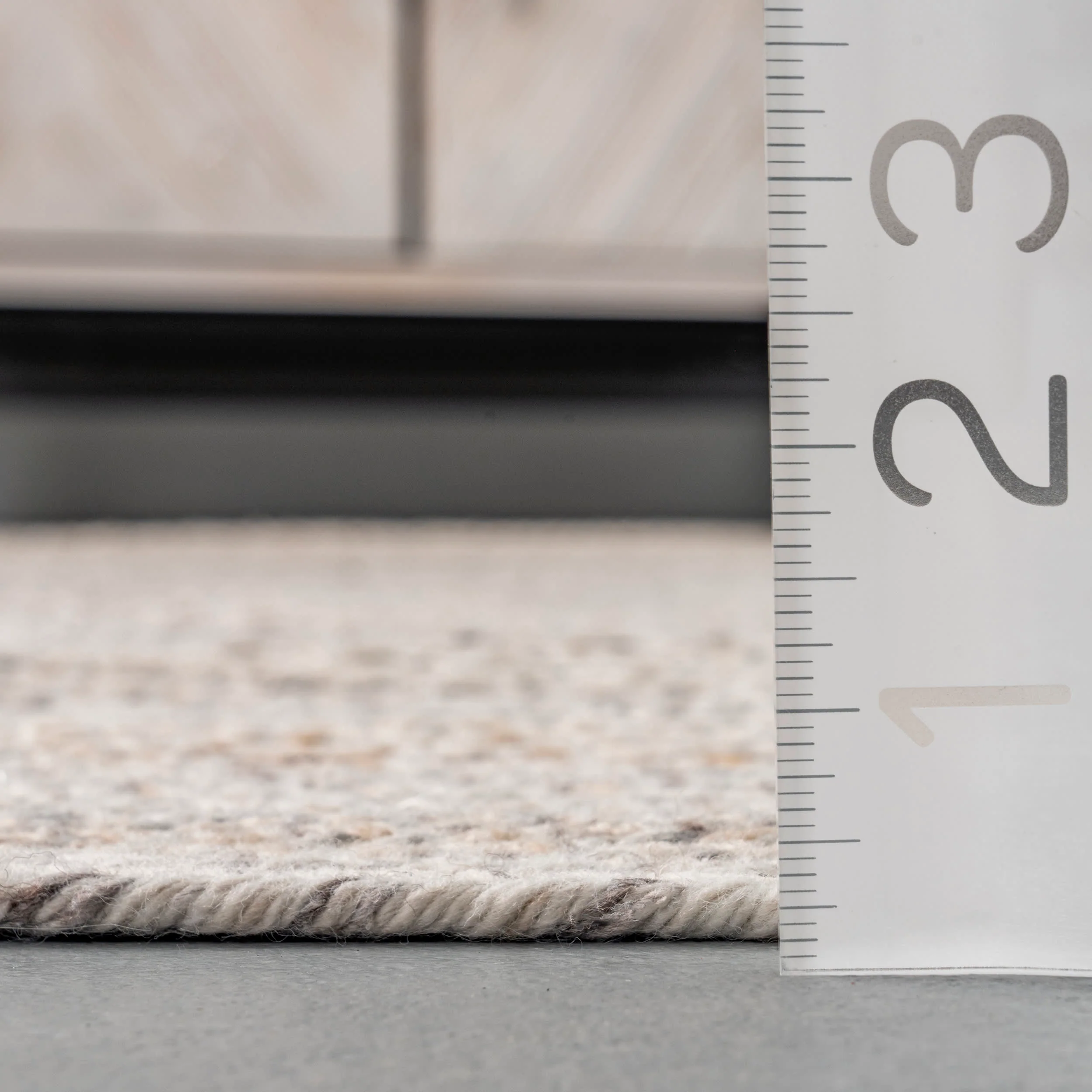 Farah Braided Ombre Rug | Beige - Image 5