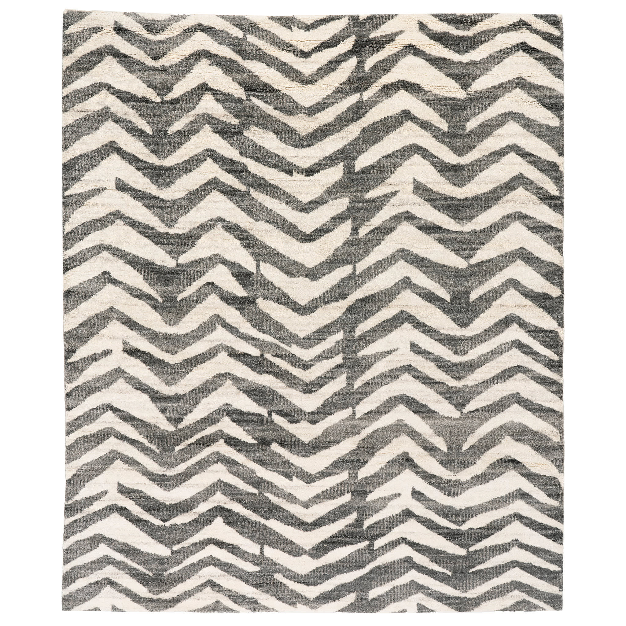 Farah Hand Knotted Wool Rug | Grey - Image 2