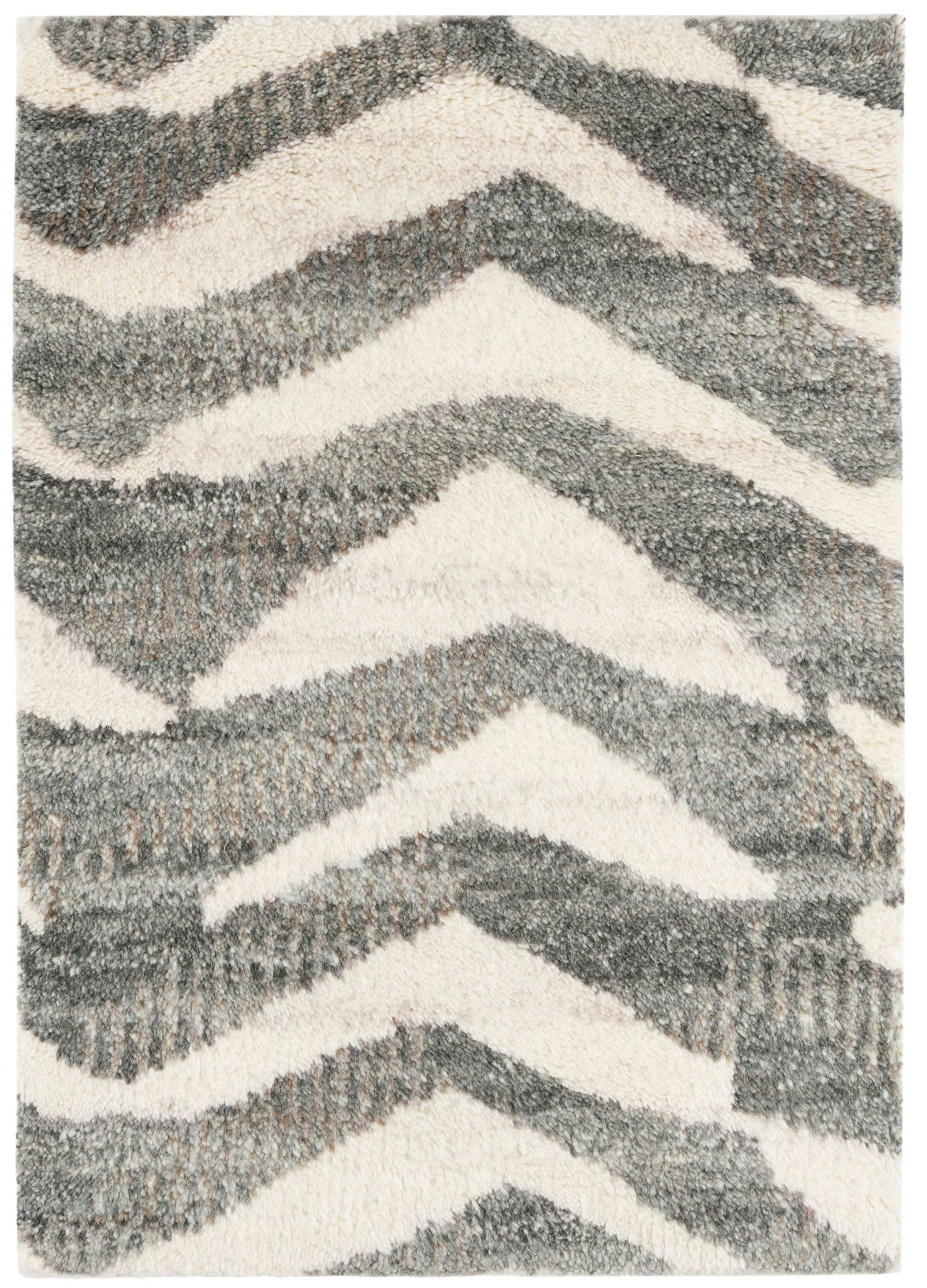 Farah Hand Knotted Wool Rug | Grey - Image 3