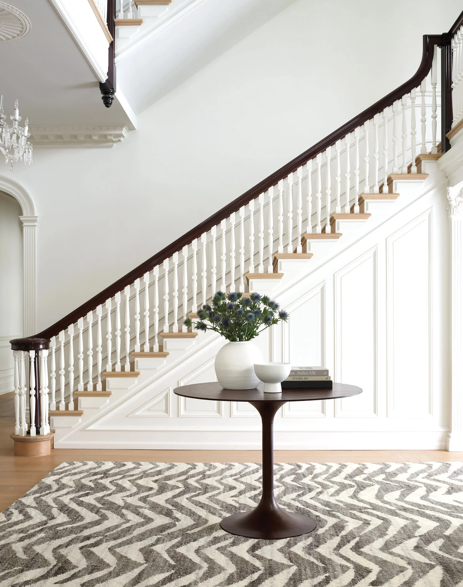 Farah Hand Knotted Wool Rug | Grey - Image 4