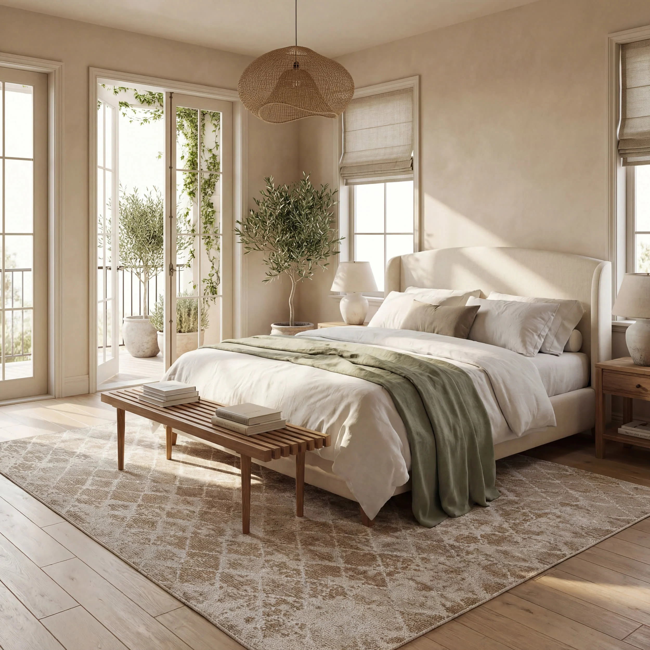 Farmline Rustic Diamond Washable Rug | Tan - Image 10