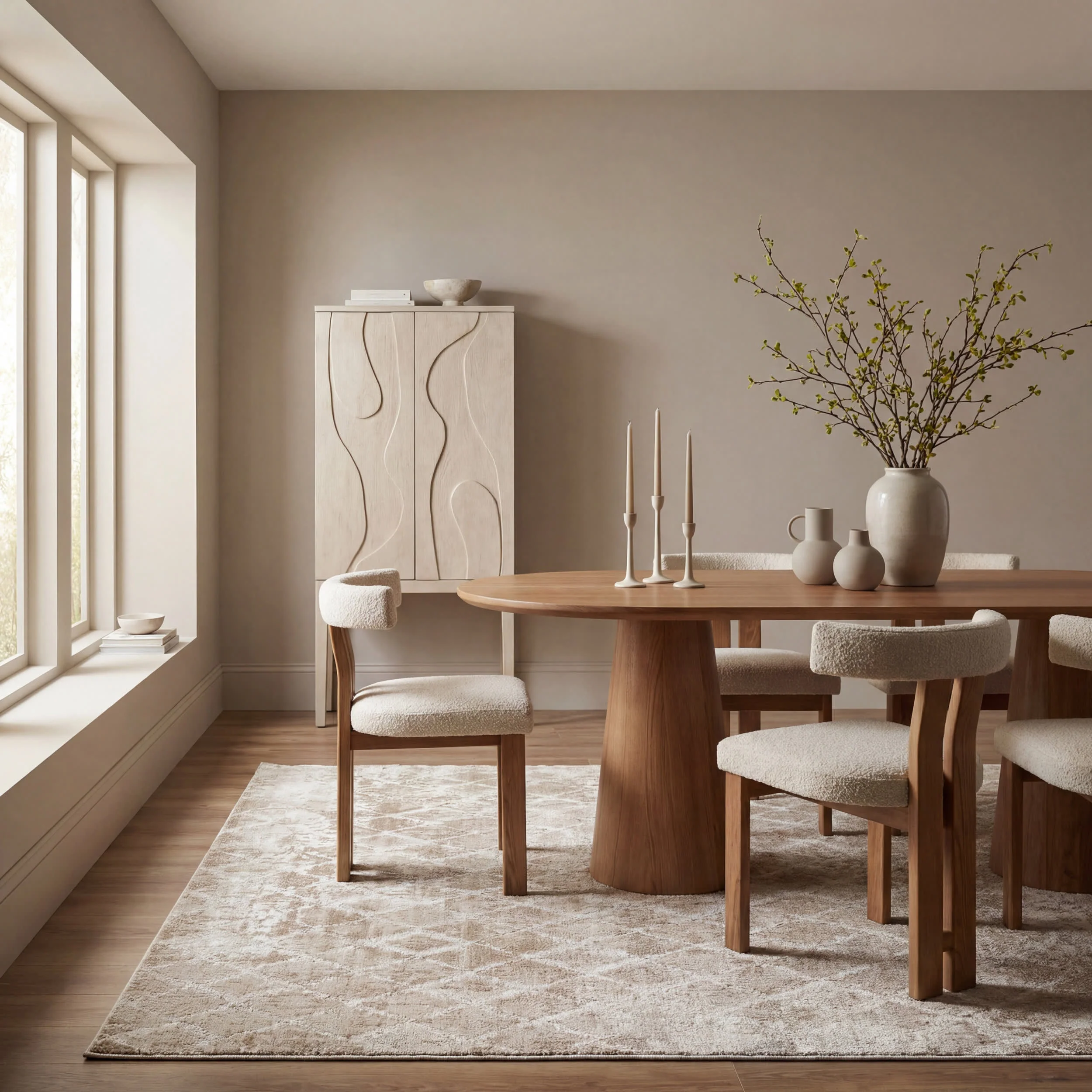 Farmline Rustic Diamond Washable Rug | Tan - Image 7