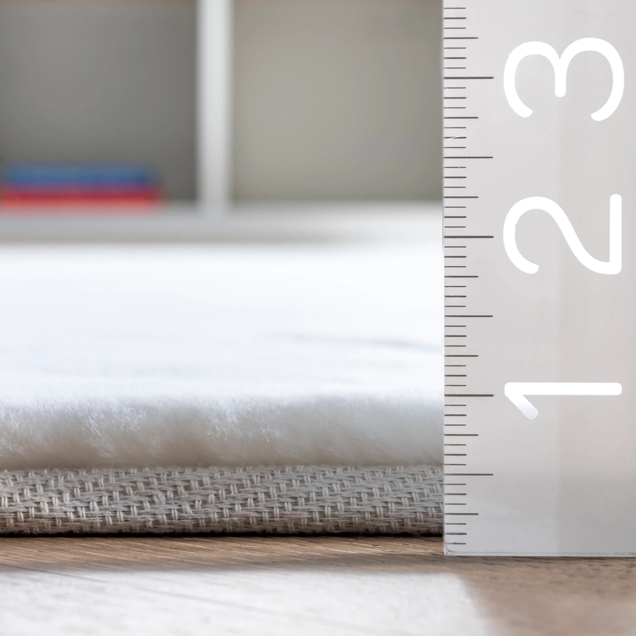 Faux Rabbit Shag Rug | White - Image 5