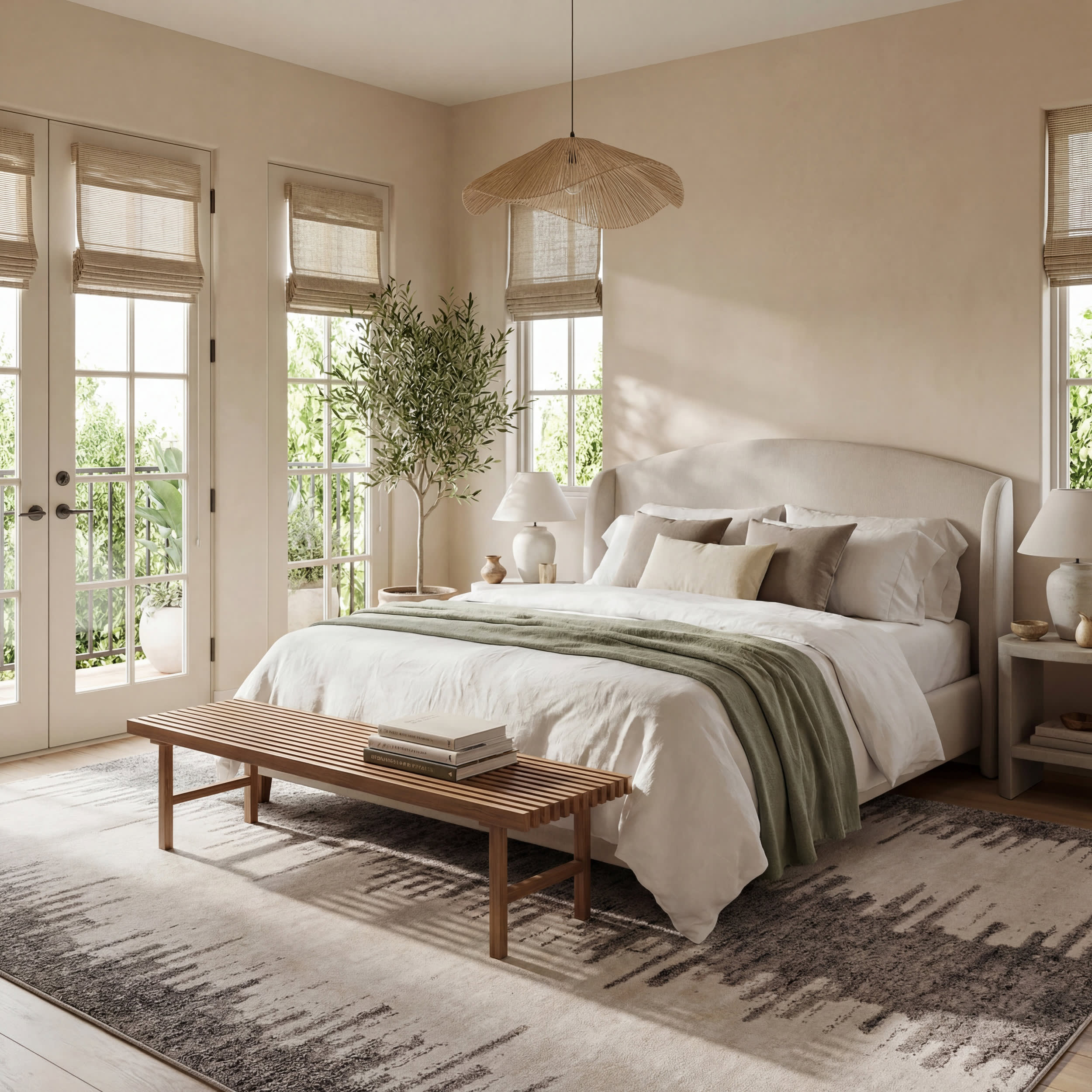 Fauzi Bohemian Washable Rug | Ivory - Image 10
