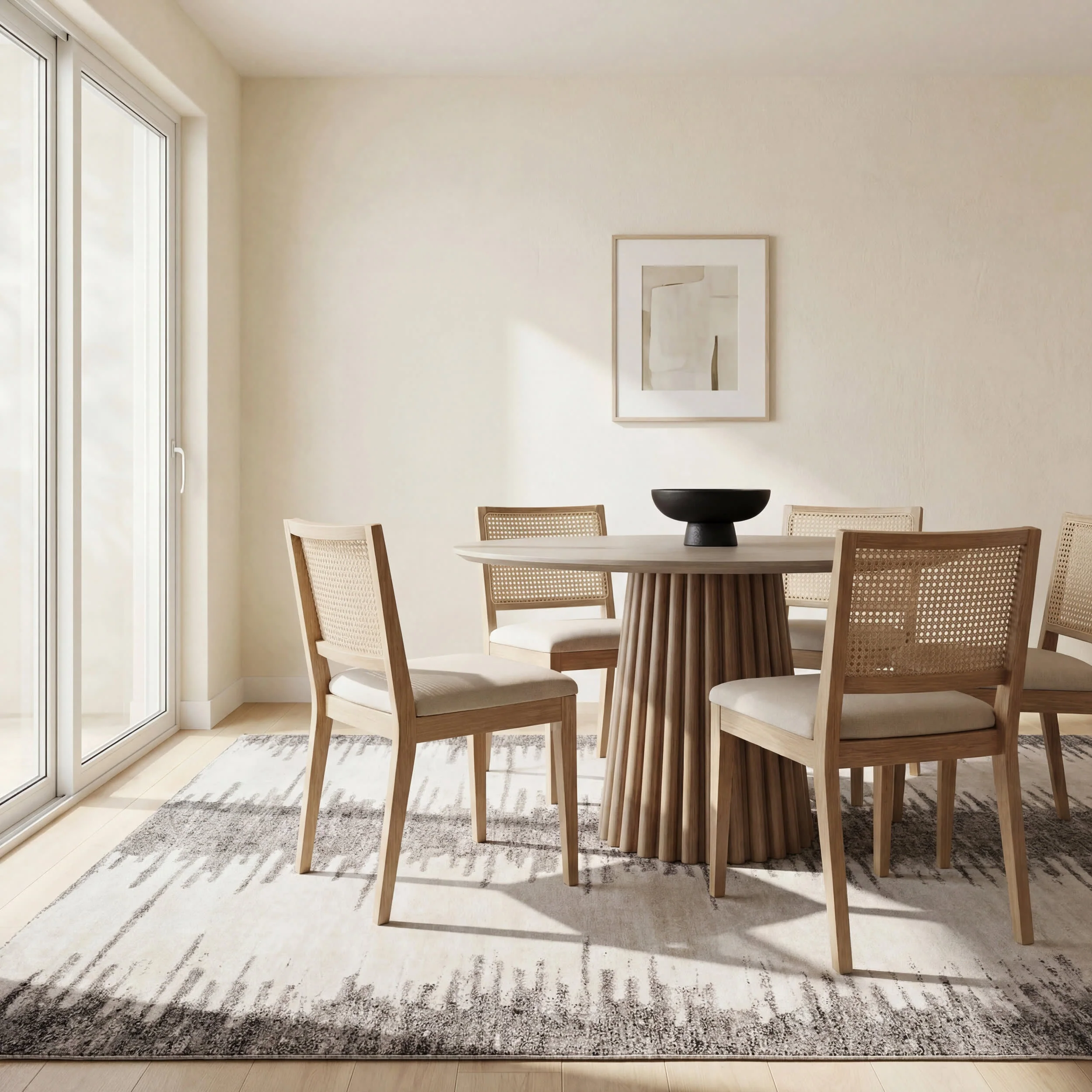 Fauzi Bohemian Washable Rug | Ivory - Image 7
