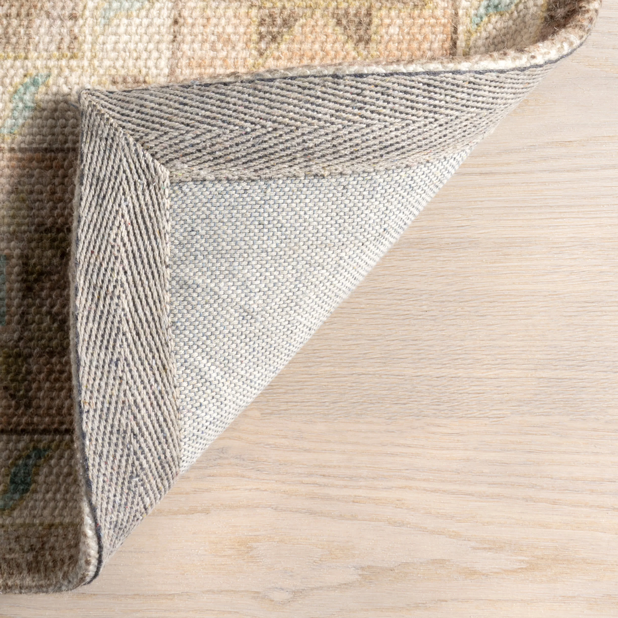 Fawn Medallion Wool and Cotton Rug | Brown - Image 6