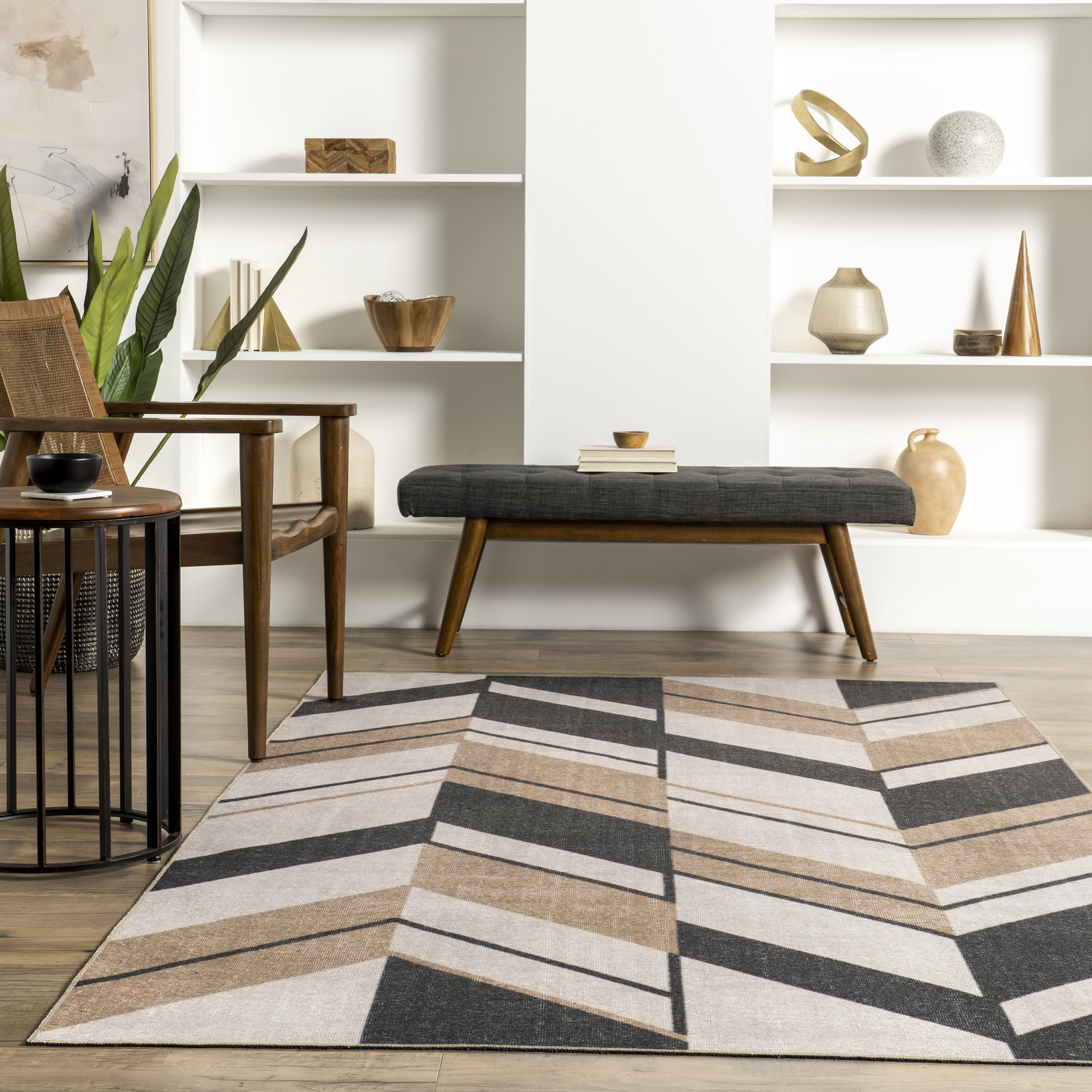 Fawn Washable Traverse Rug | Beige - Image 4