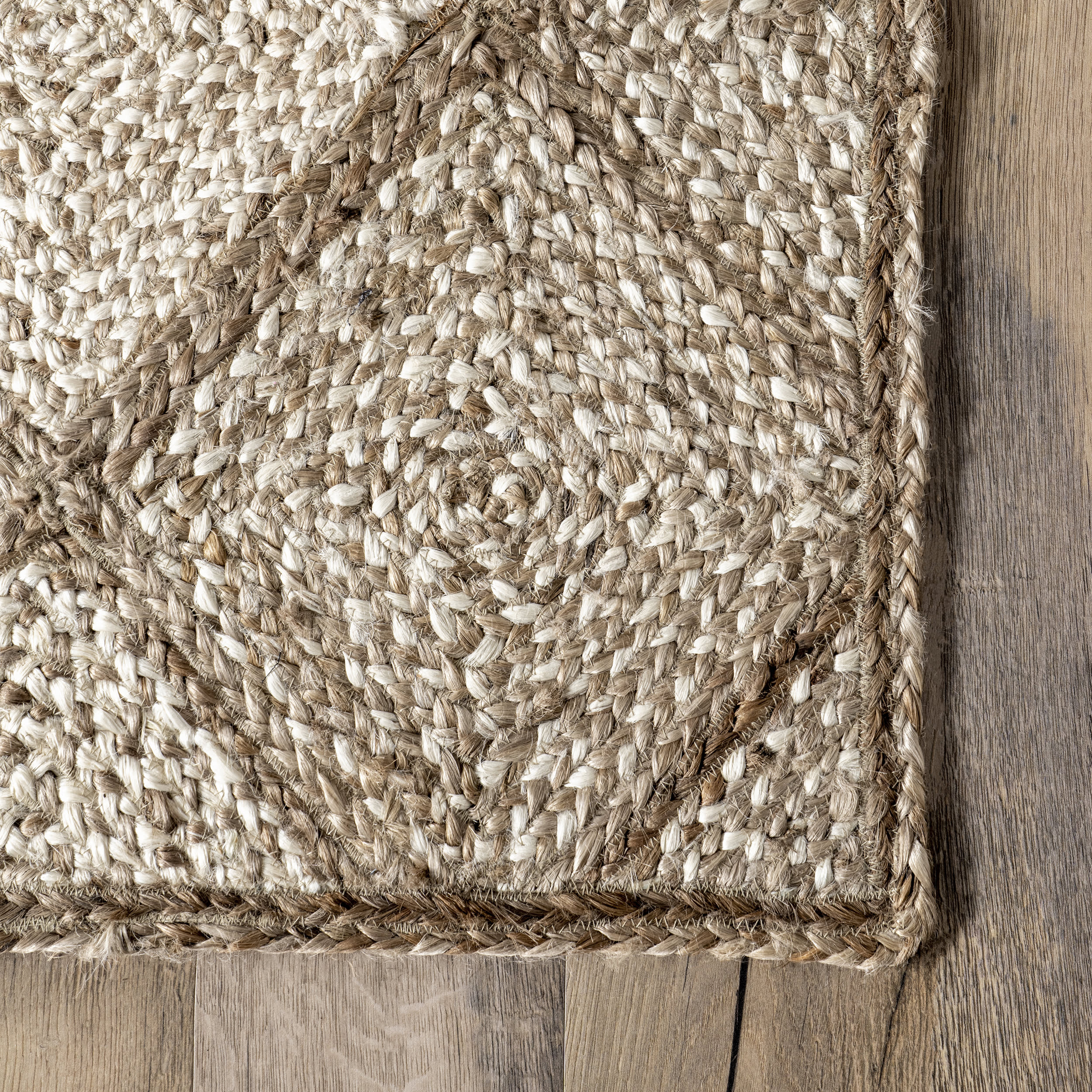 Fay Jute Trellis Rug | Natural - Image 3